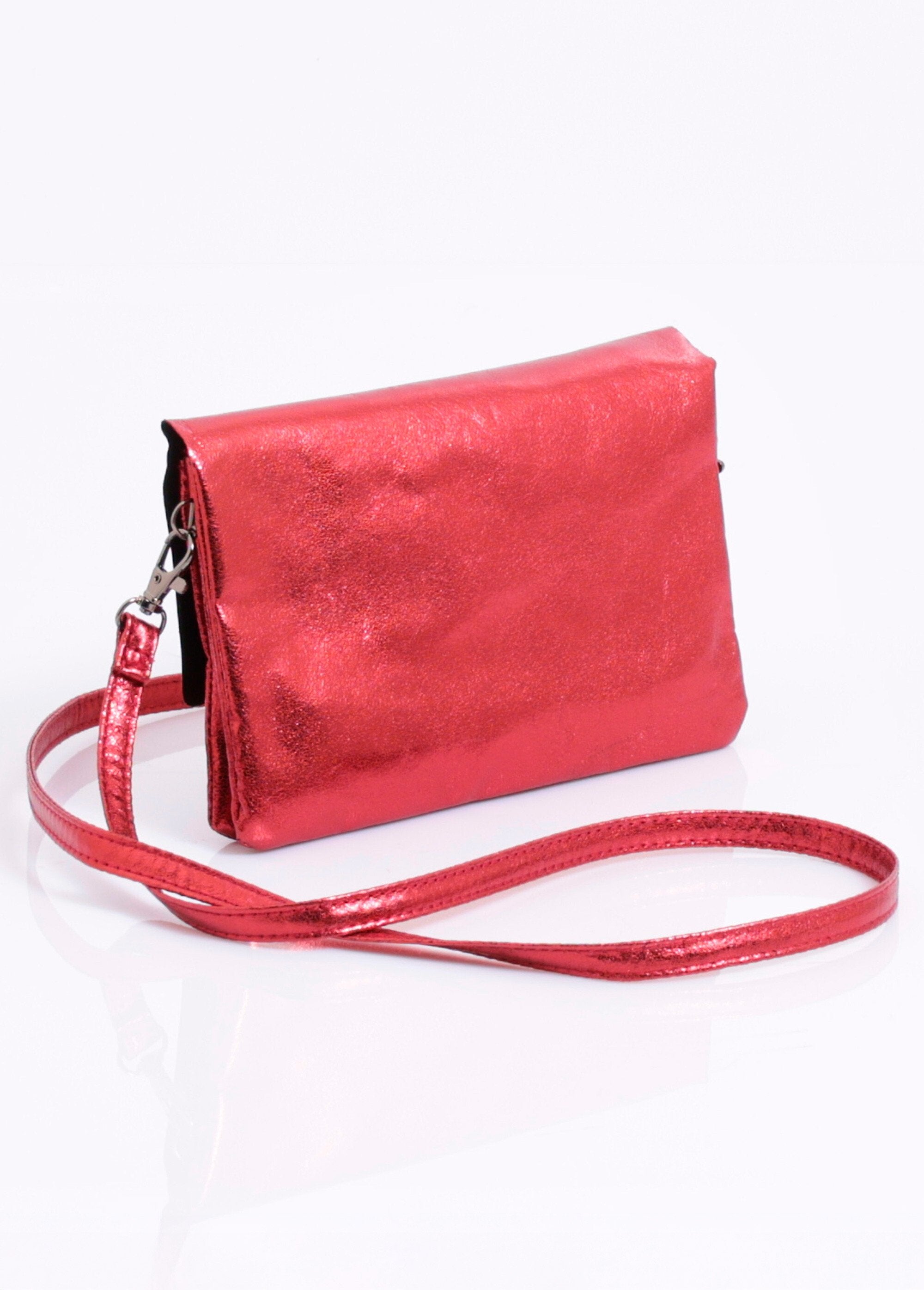 Chique_metalen_clutch_tas_met_klep_Bordeaux_DO1_slim