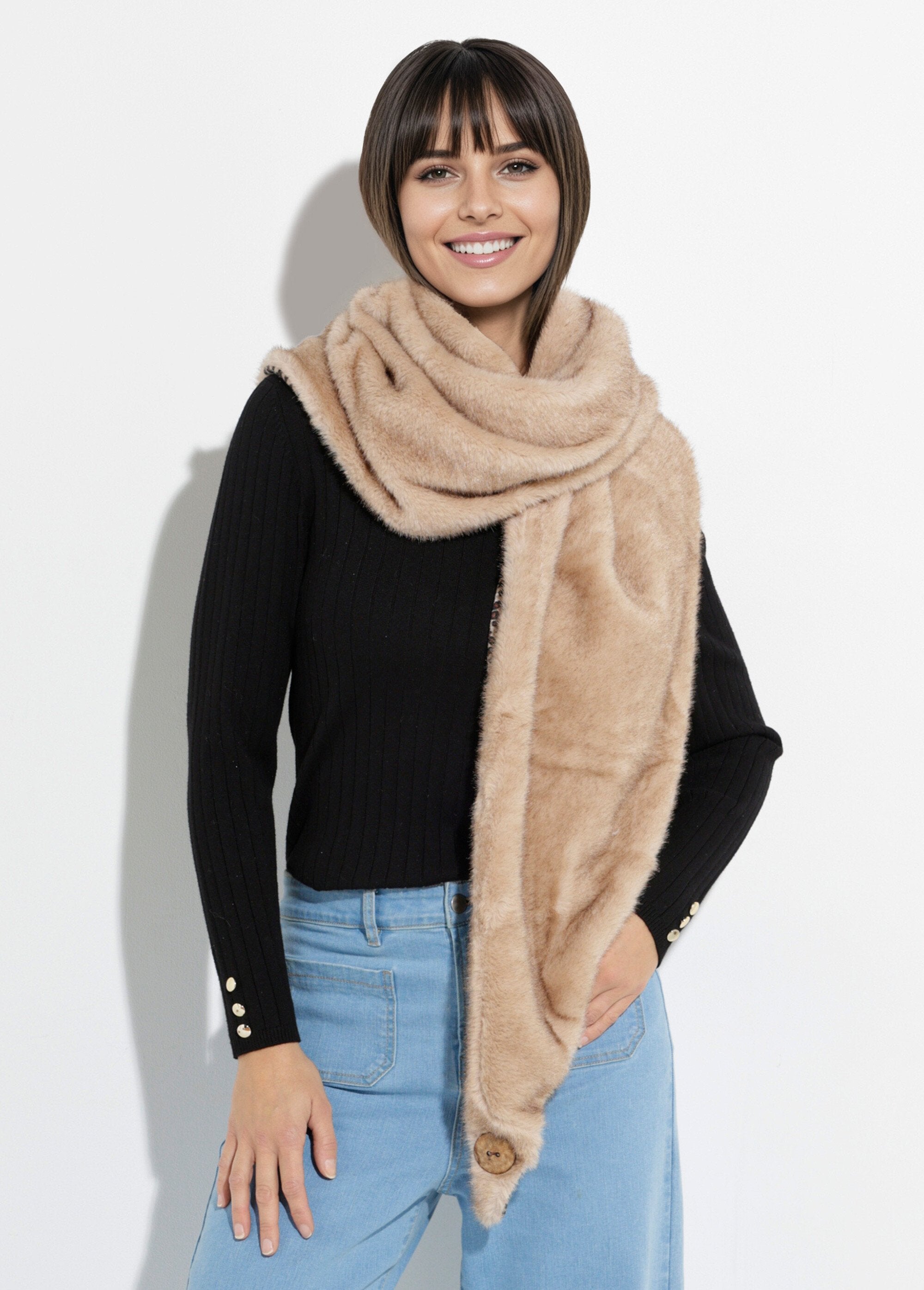 Knoop_choker_met_luipaardbont_Beige_et_leopard_FA2_slim