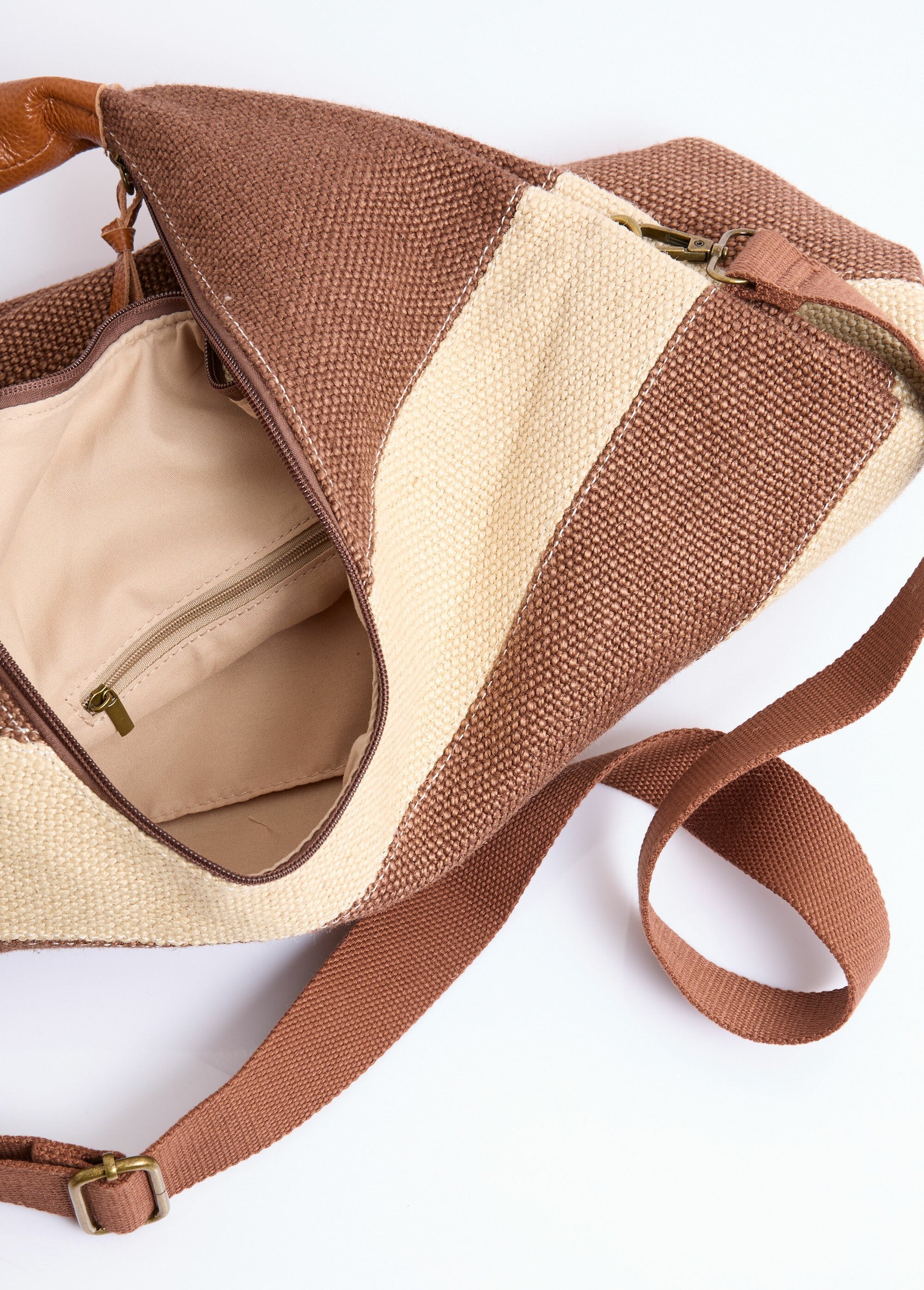 Grote_gestreepte_jute_boodschappentas_+_leren_details_Marron_DE2_slim