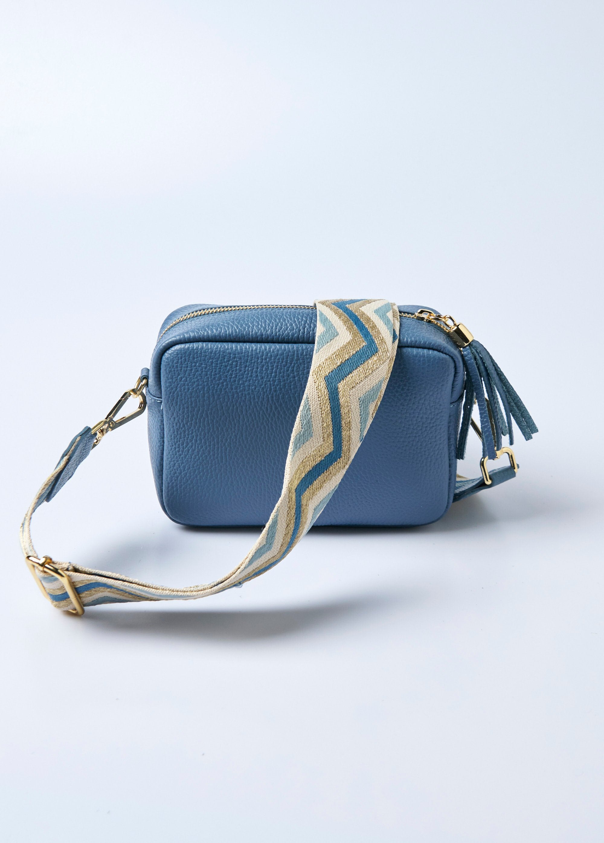 Visgraat_geweven_schouderriem_voor_handtas_Bleu_DE1_slim