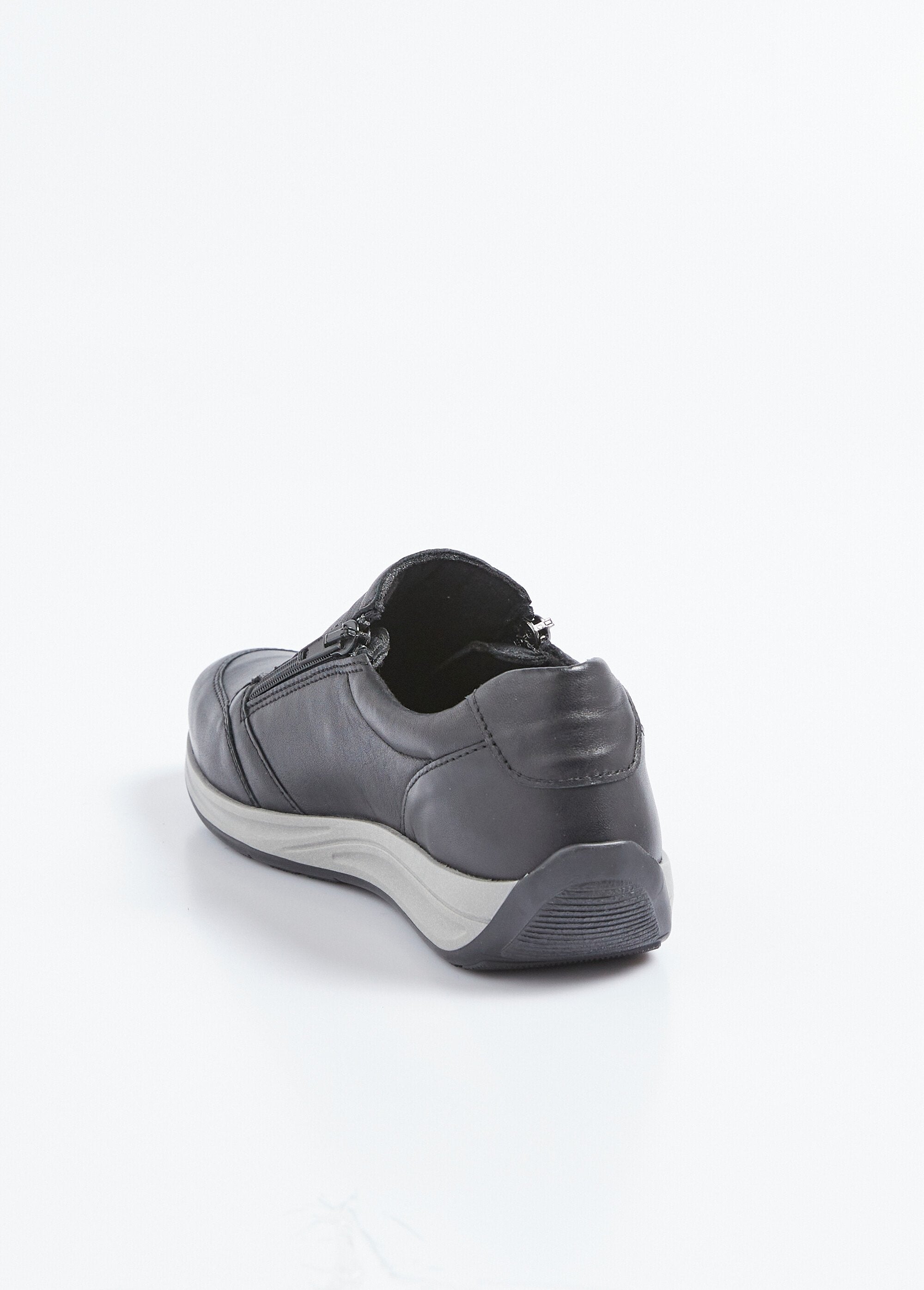 Leren_sportschoenen_met_brede_rits_Noir_DO1_slim