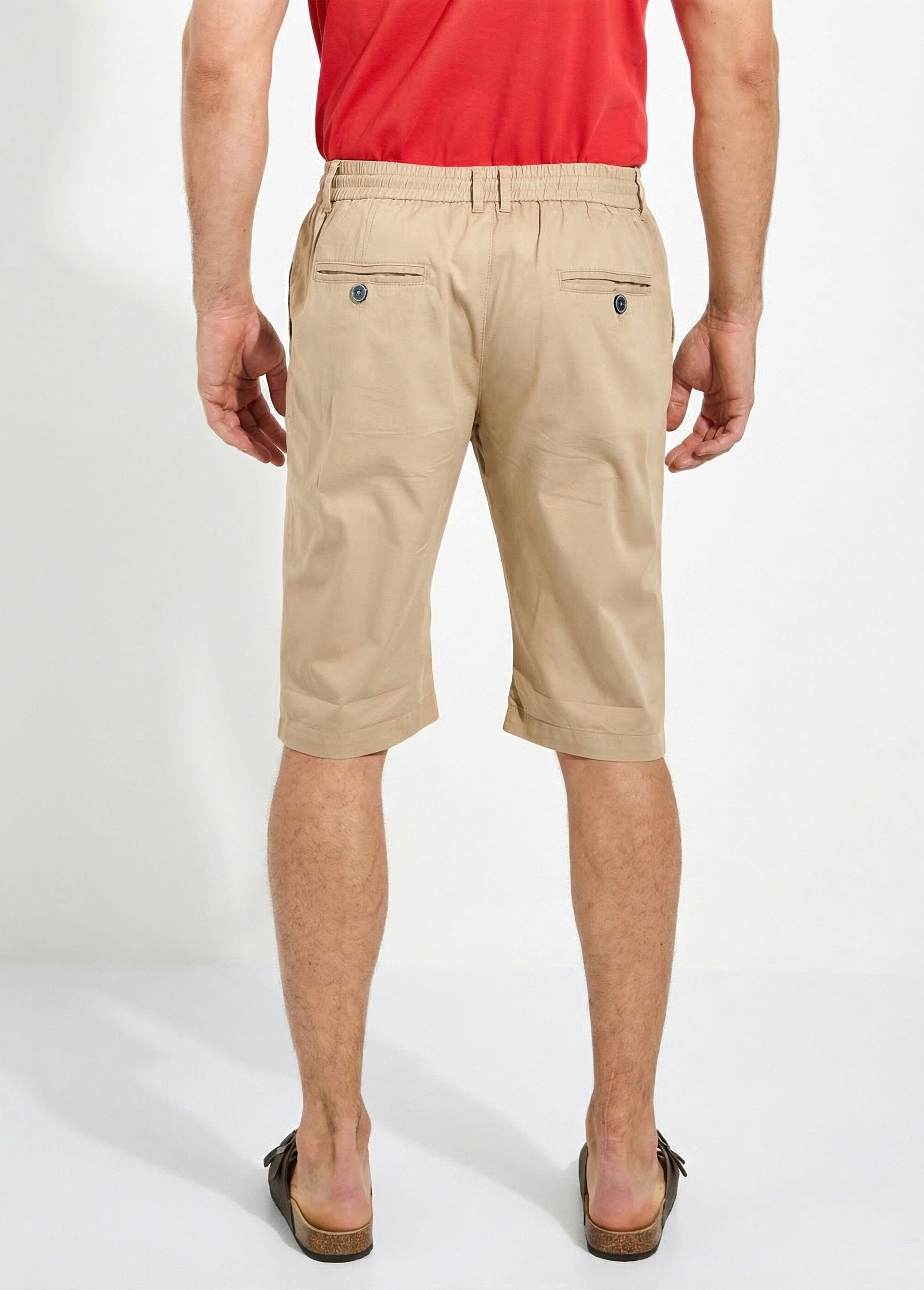 Katoenen_bermudashort_met_elastische_tailleband,_set_van_2_Marine_et_beige_DO1_slim