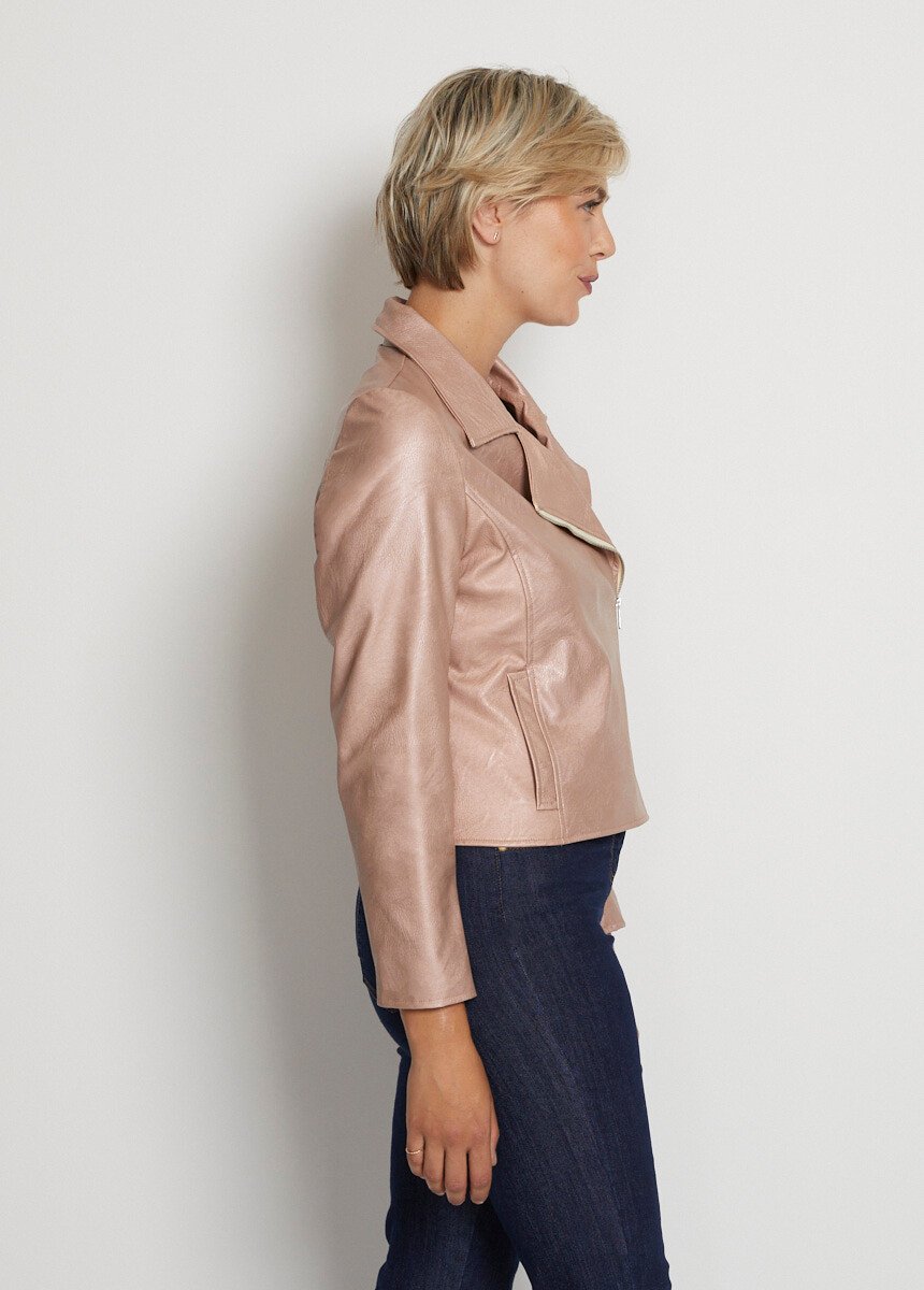 Blouson_zippé_tissu_enduit_irisé_Rose_irise_DR1_slim