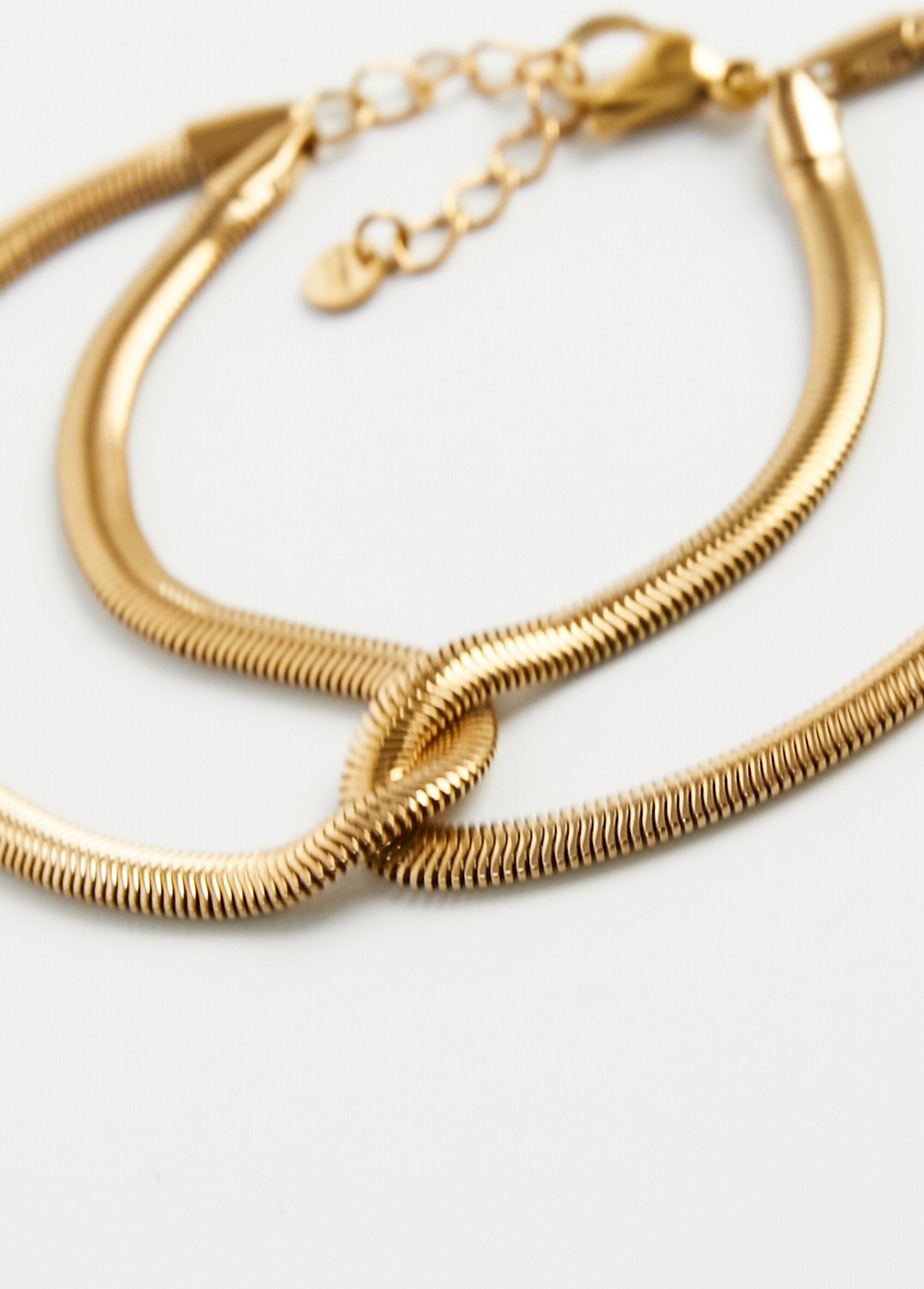 Verguld_stalen_slangenketting_armband_Dore_DE2_slim