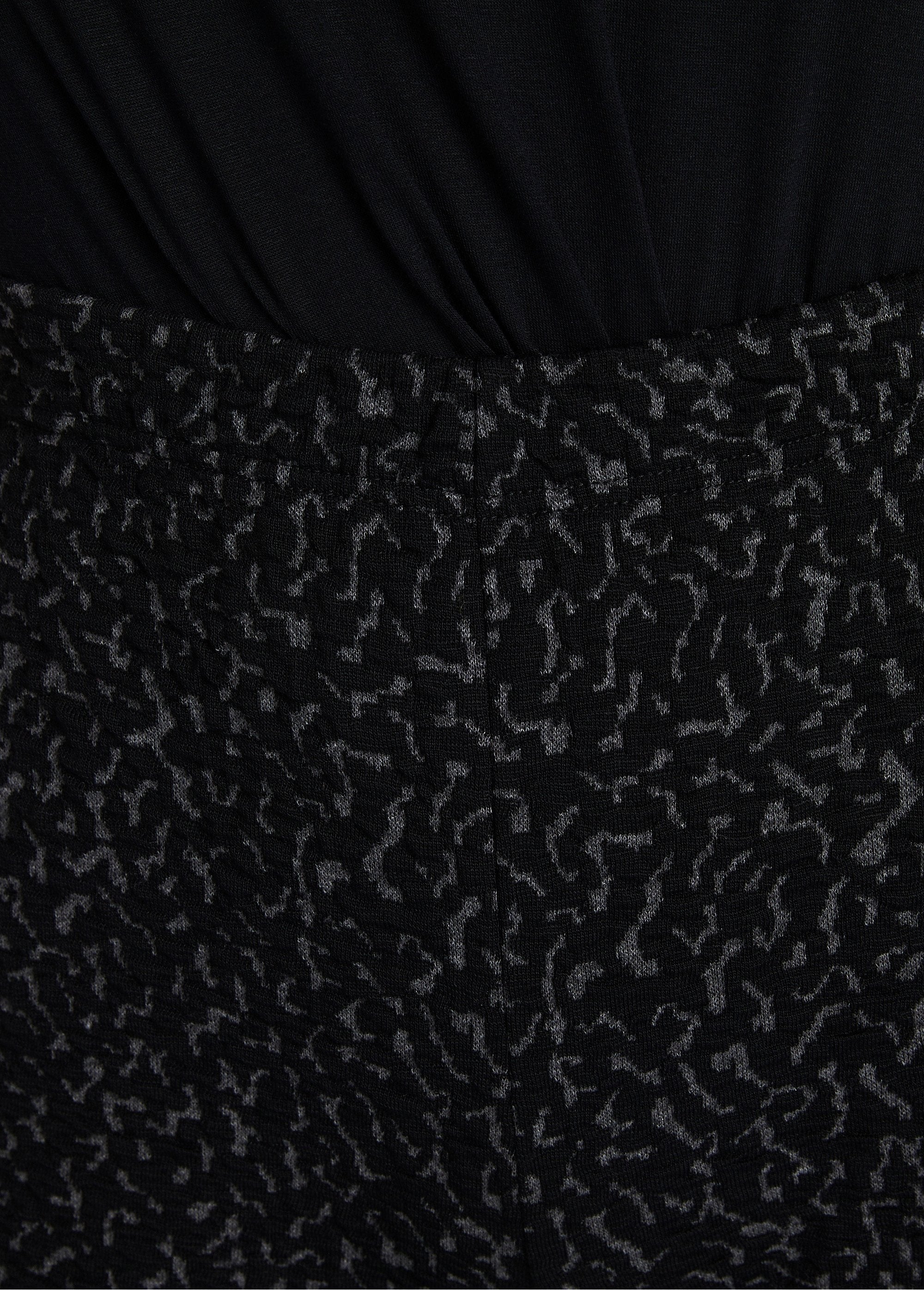 Legging_met_elastische_taille,_effen_of_tweekleurig_Grijs_en_zwart_DE1_slim