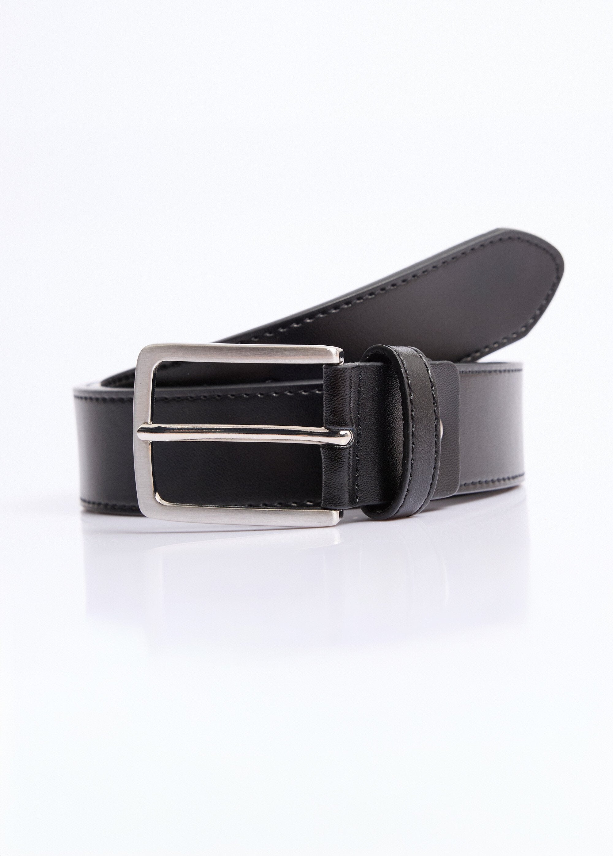 Ceinture_cuir_véritable,_boucle_métal_Noir_DE1_slim