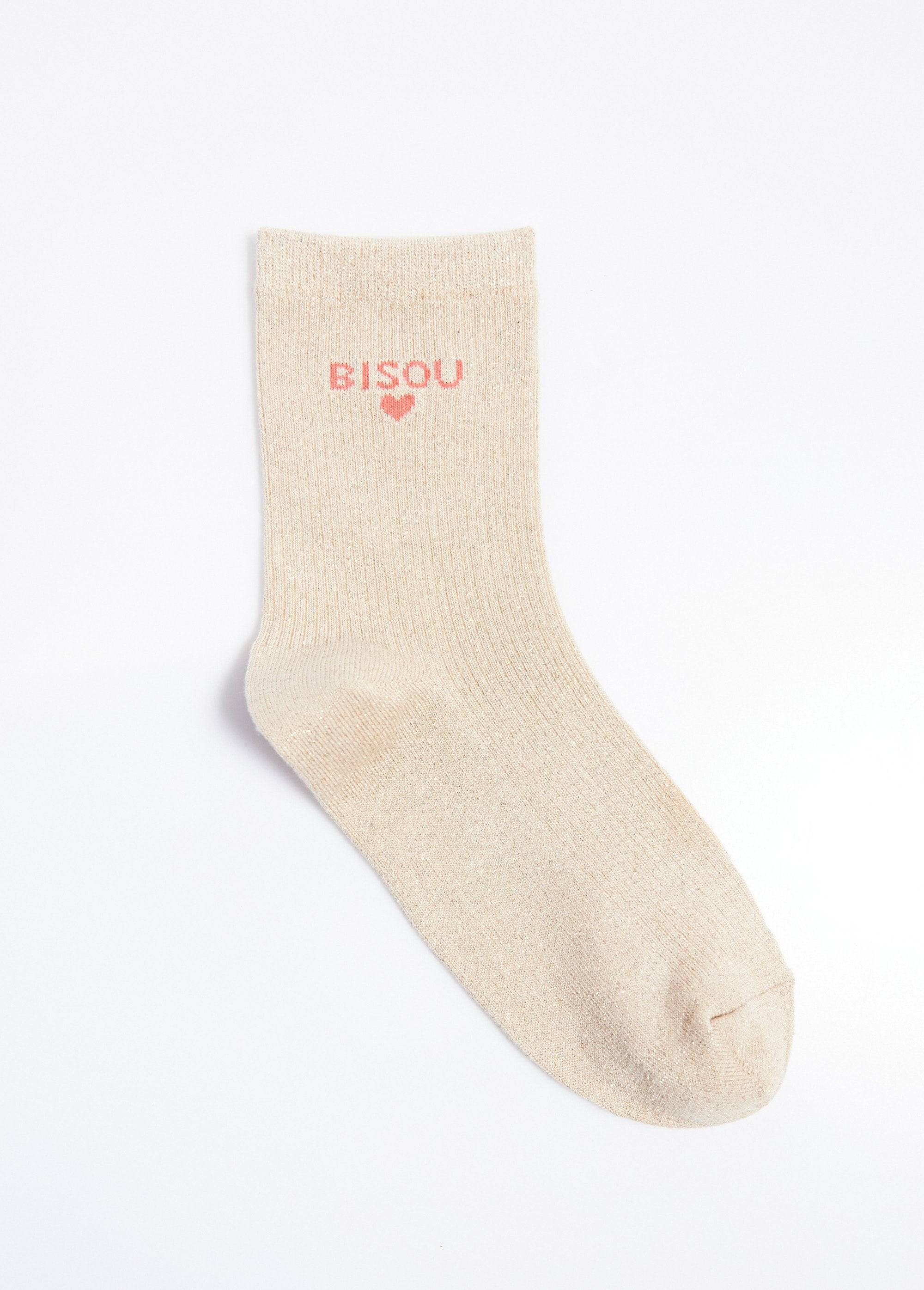 Metallic_draad_sokken_met_BISOU_boodschap_Beige_DE1_slim