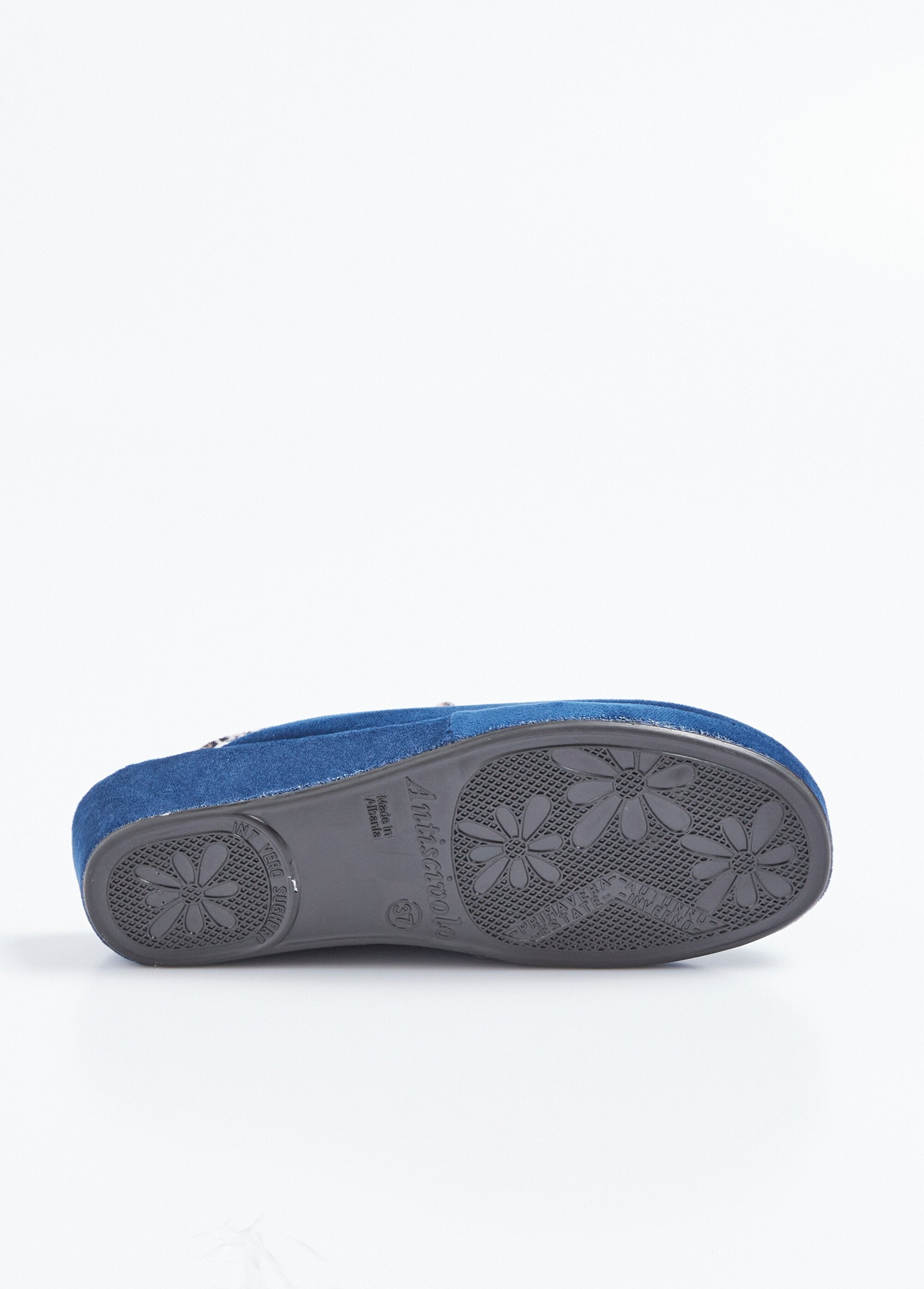 Muiltjes_comfort_breedte_fluweelachtig_textiel_Marine_UN1_slim