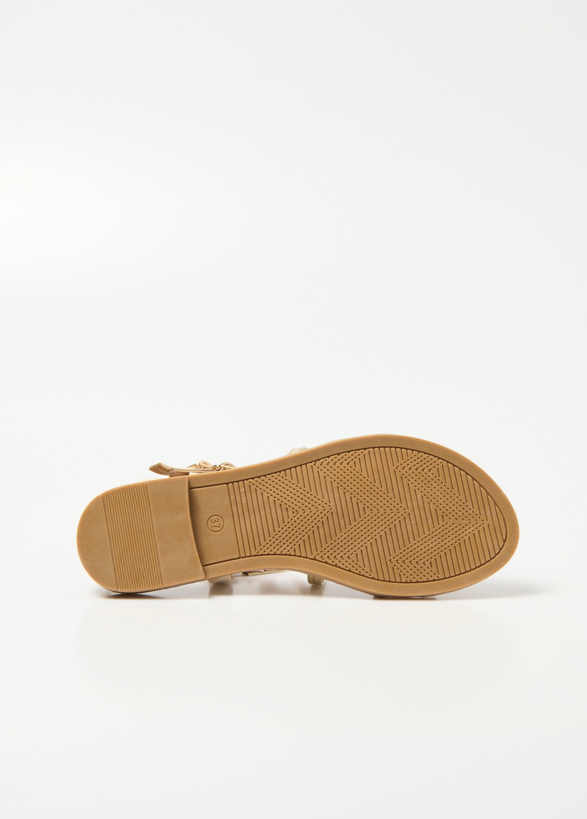 Joia®_-_Tweekleurige_sandalen_met_bandjes_Beige_et_dore_UN1_slim