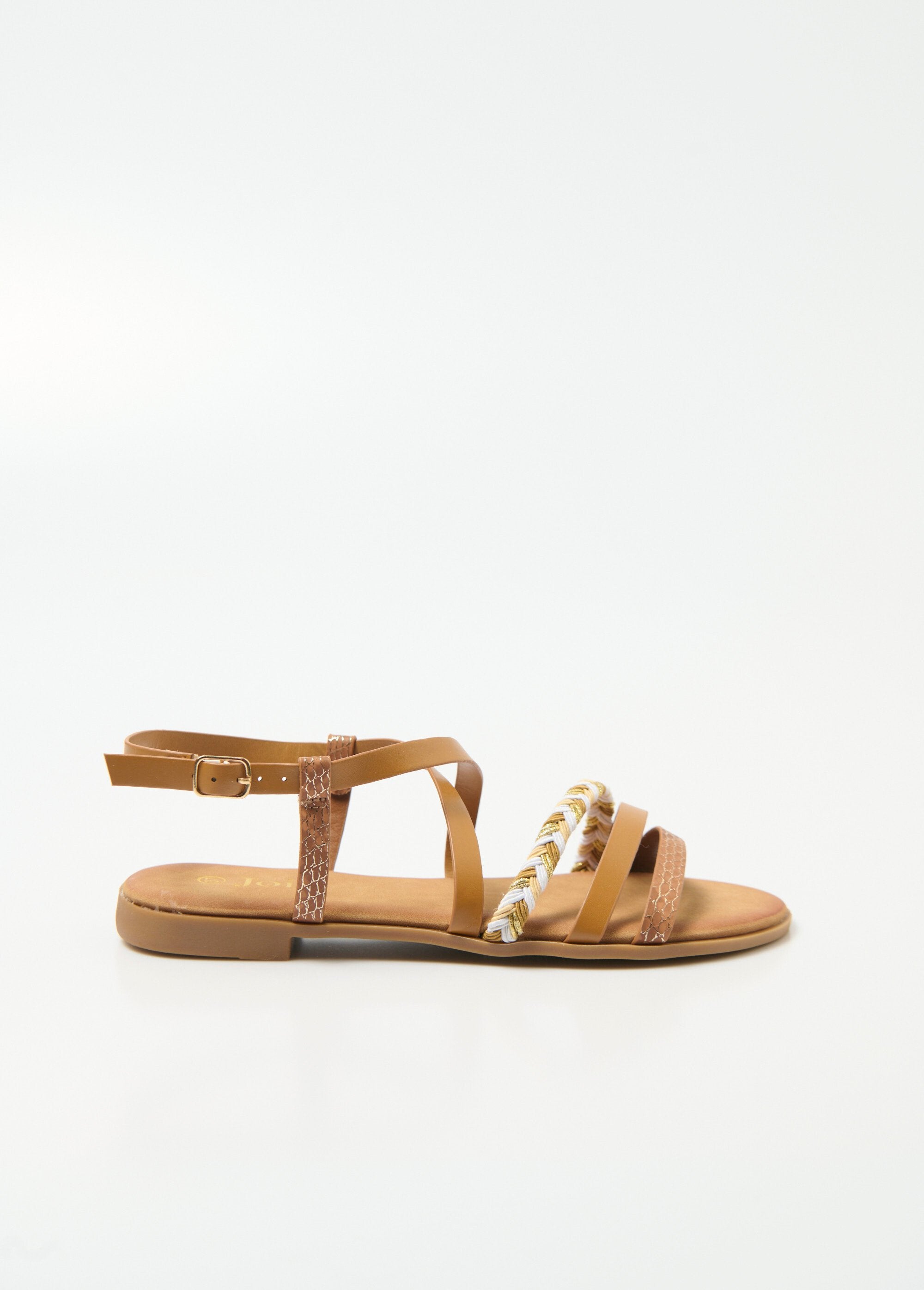 Joia®_-_Multi-materiaal_sandalen_met_bandjes_Camel_DR1_slim