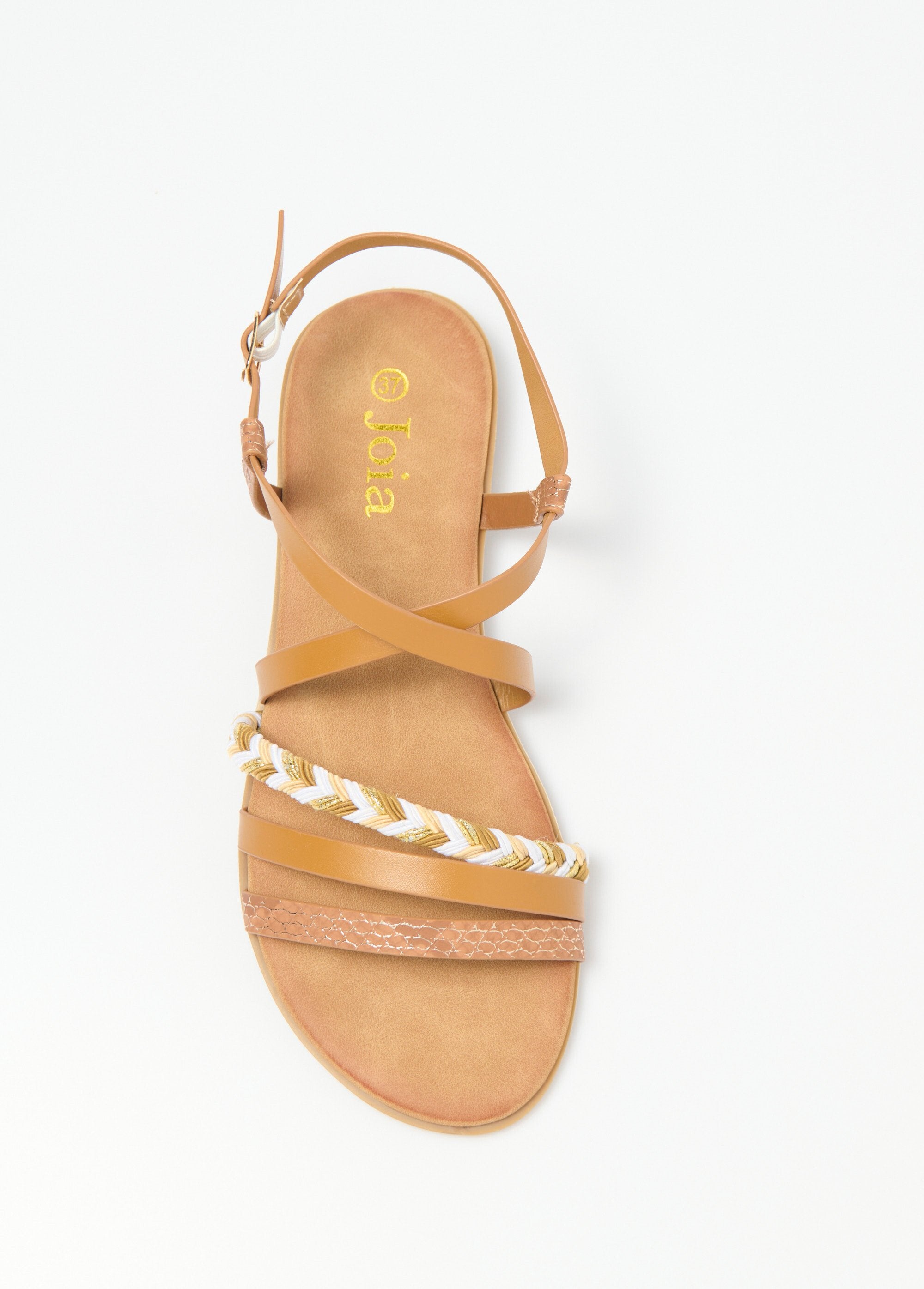 Joia®_-_Multi-materiaal_sandalen_met_bandjes_Camel_OV1_slim