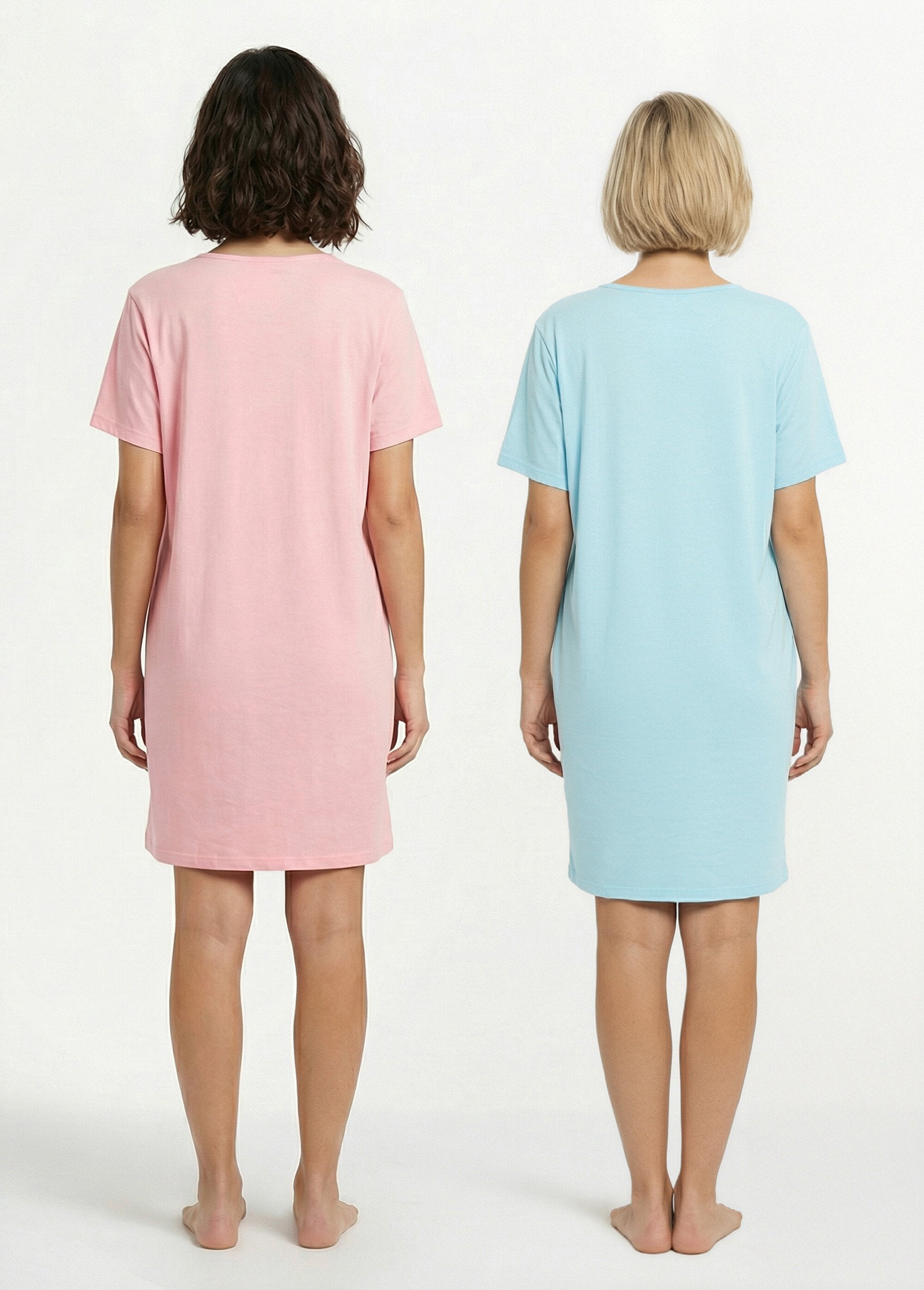 Kort_effen_katoenen_nachthemd_-_set_van_2_Assortis_lot2_DO1_slim
