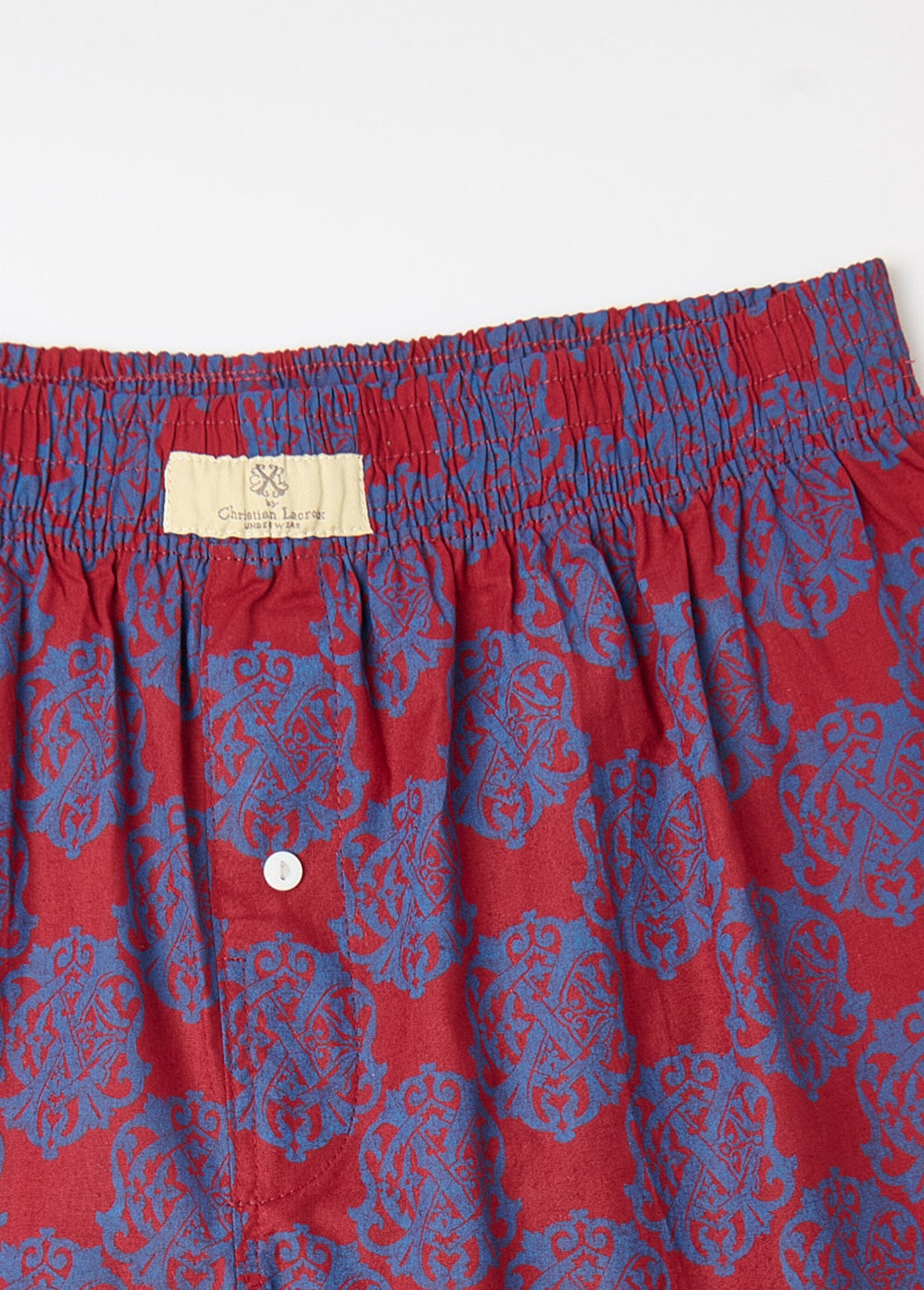 Katoenen_shorts_met_logo_Imprime_bordeaux_DE1_slim