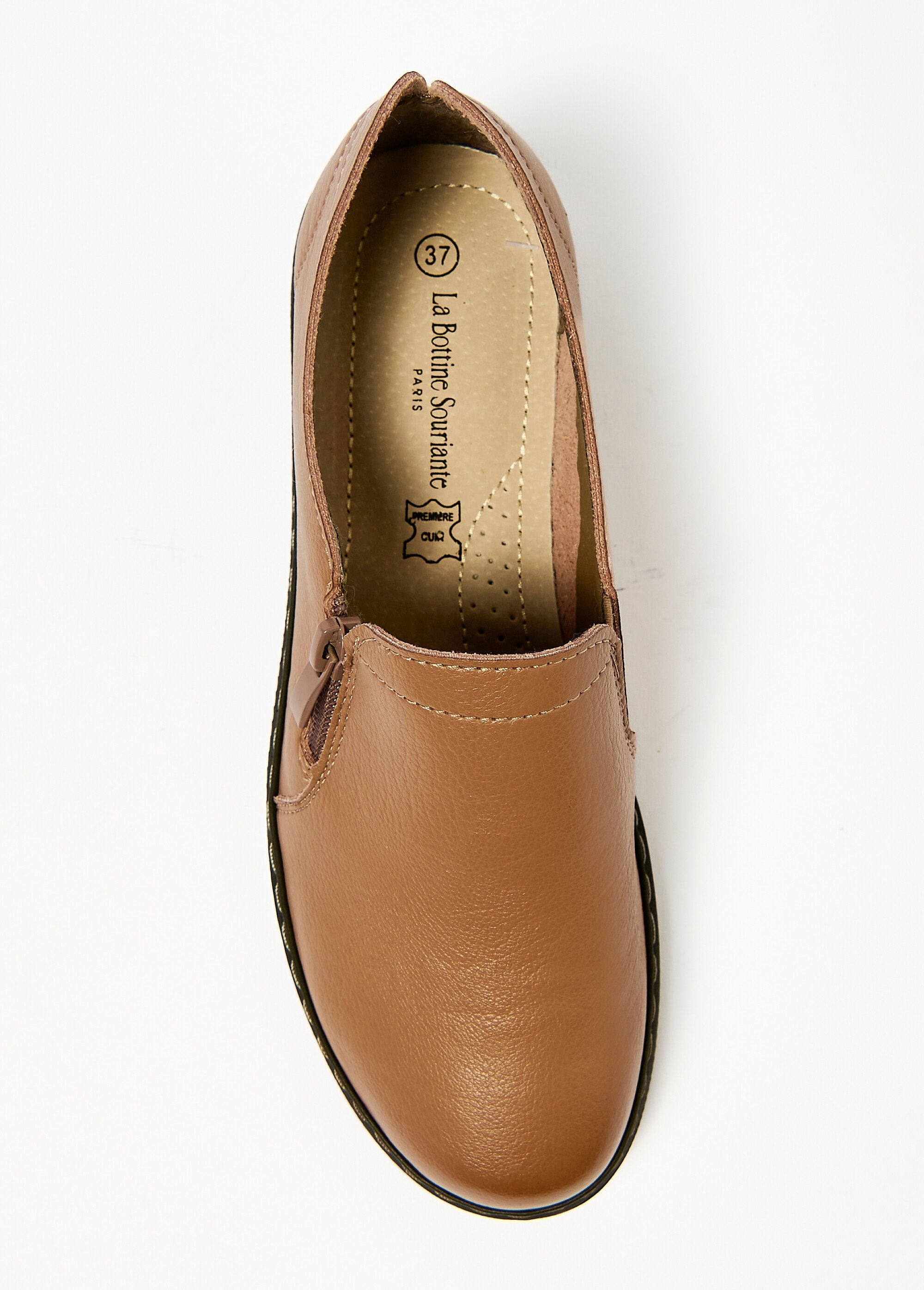 Derby's_loafers_met_rits_Taupe_OV1_slim