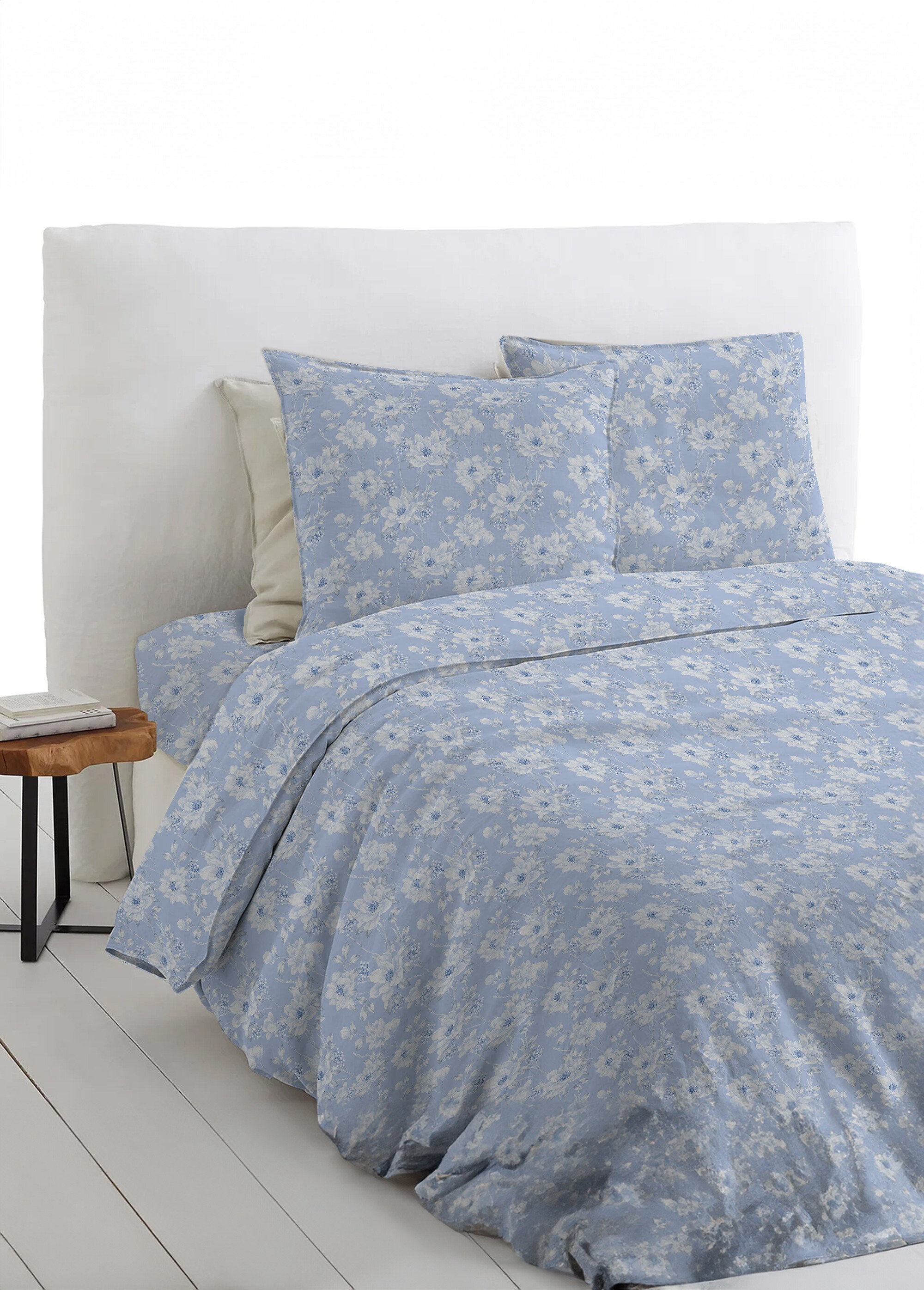 Katoenen_molton_flat_sheet_met_bloemenprint_Bleu_SF1_slim