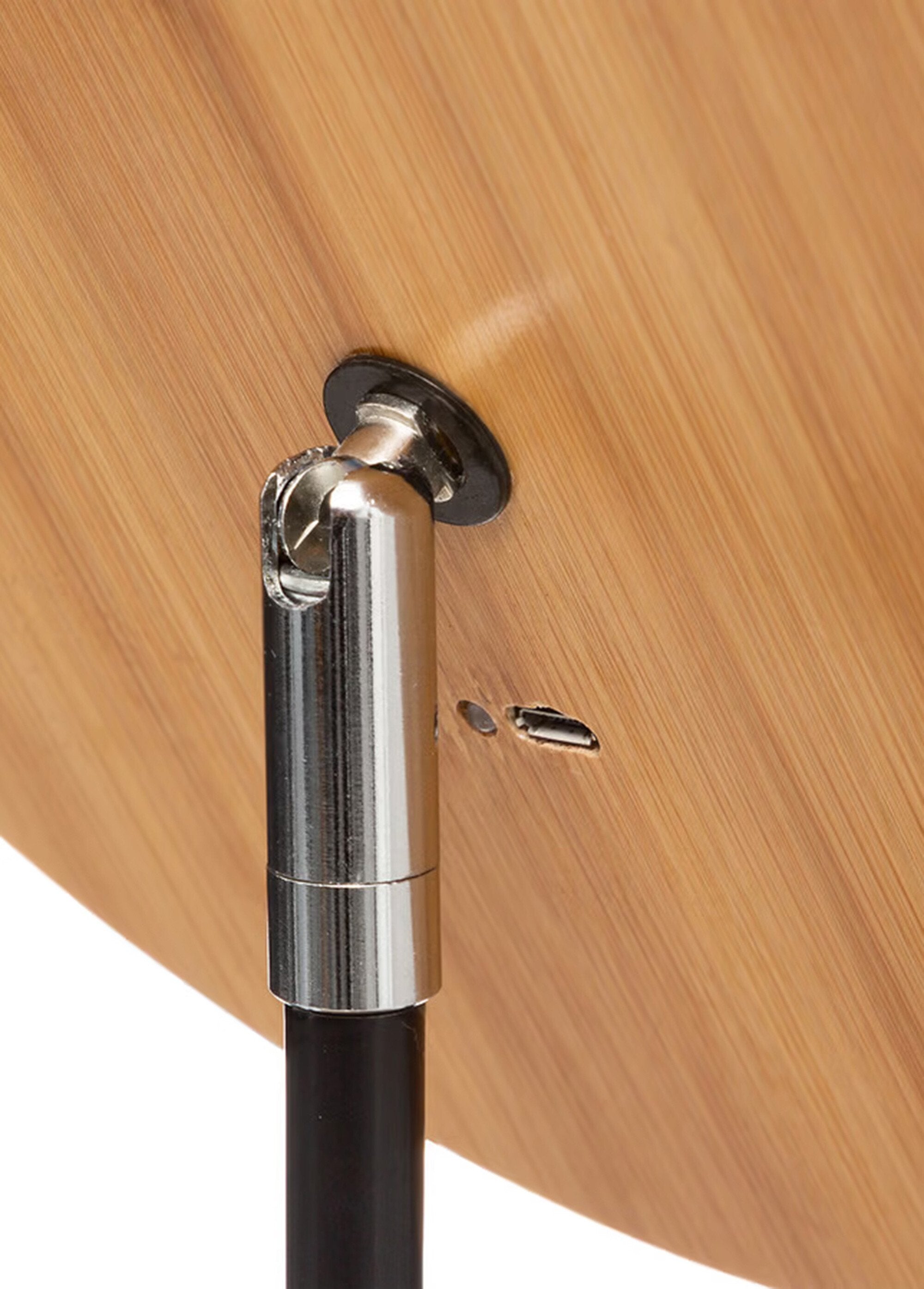 Bamboe_LED_spiegel,_draaibaar_op_standaard_Bambou_et_noir_DE1_slim