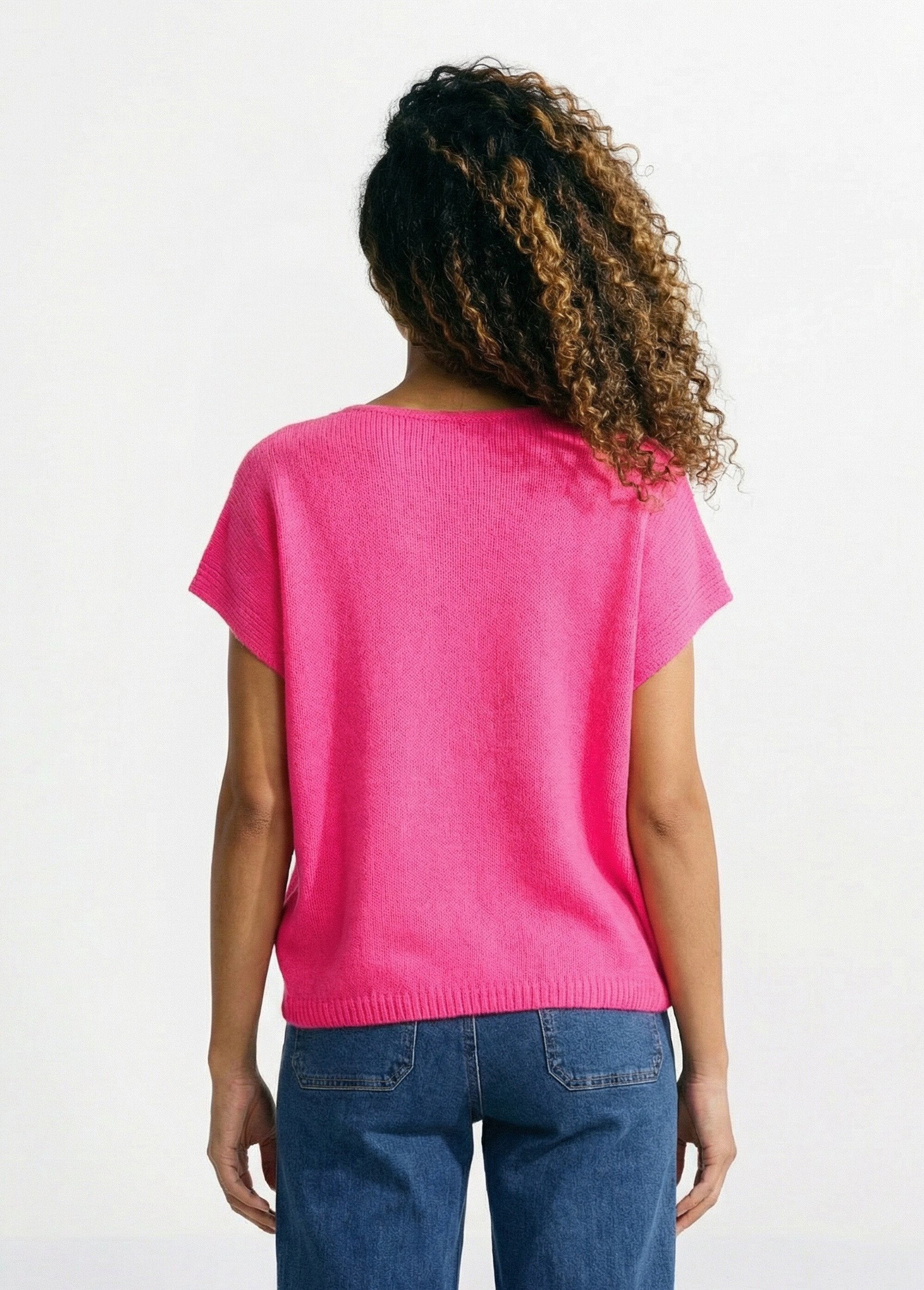 Vest_met_korte_mouwen_en_metalen_knopen_Rose_fluo_DO1_slim