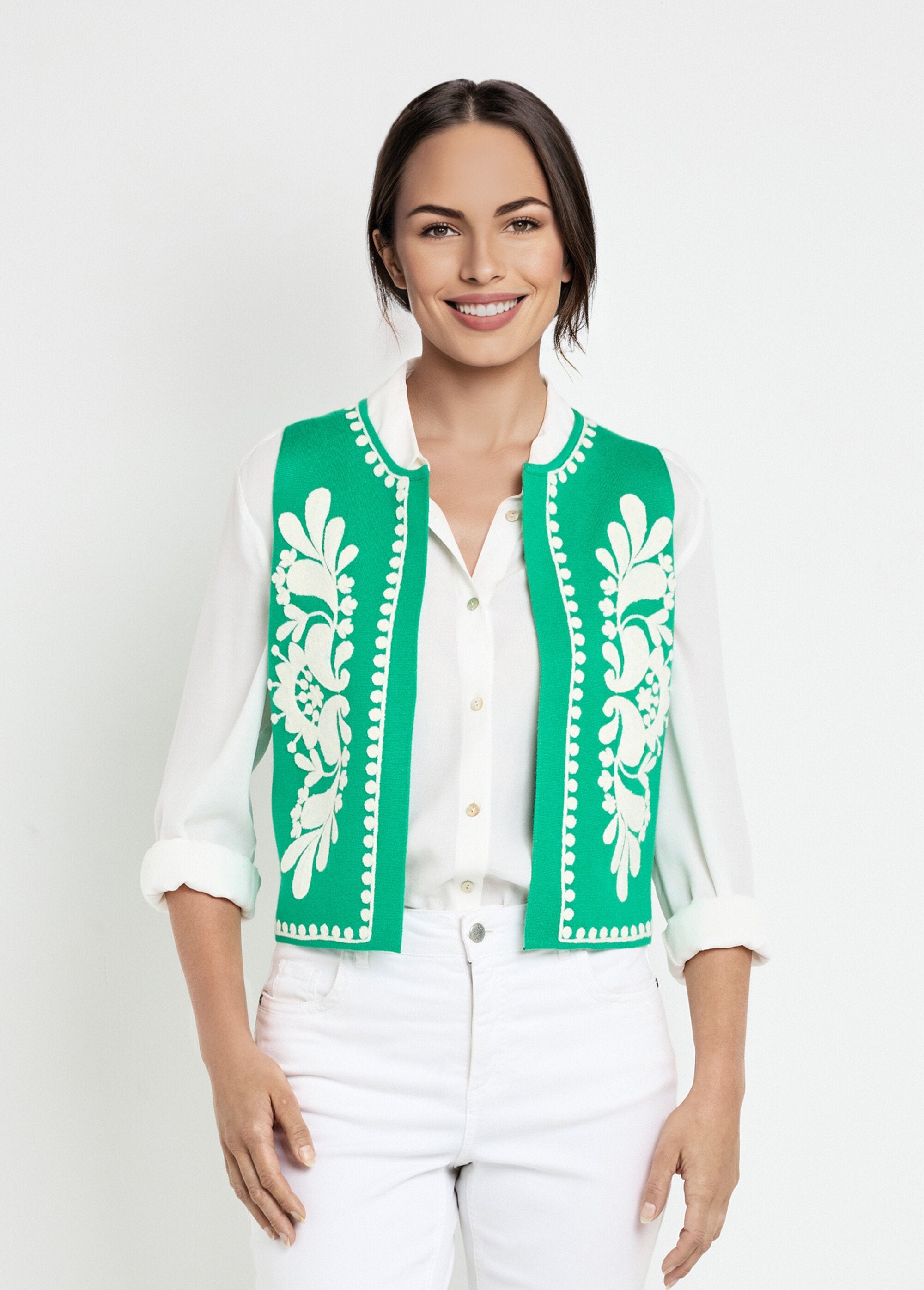 Mouwloos_gebreid_vest_met_borduursel_Vert_FA1_slim