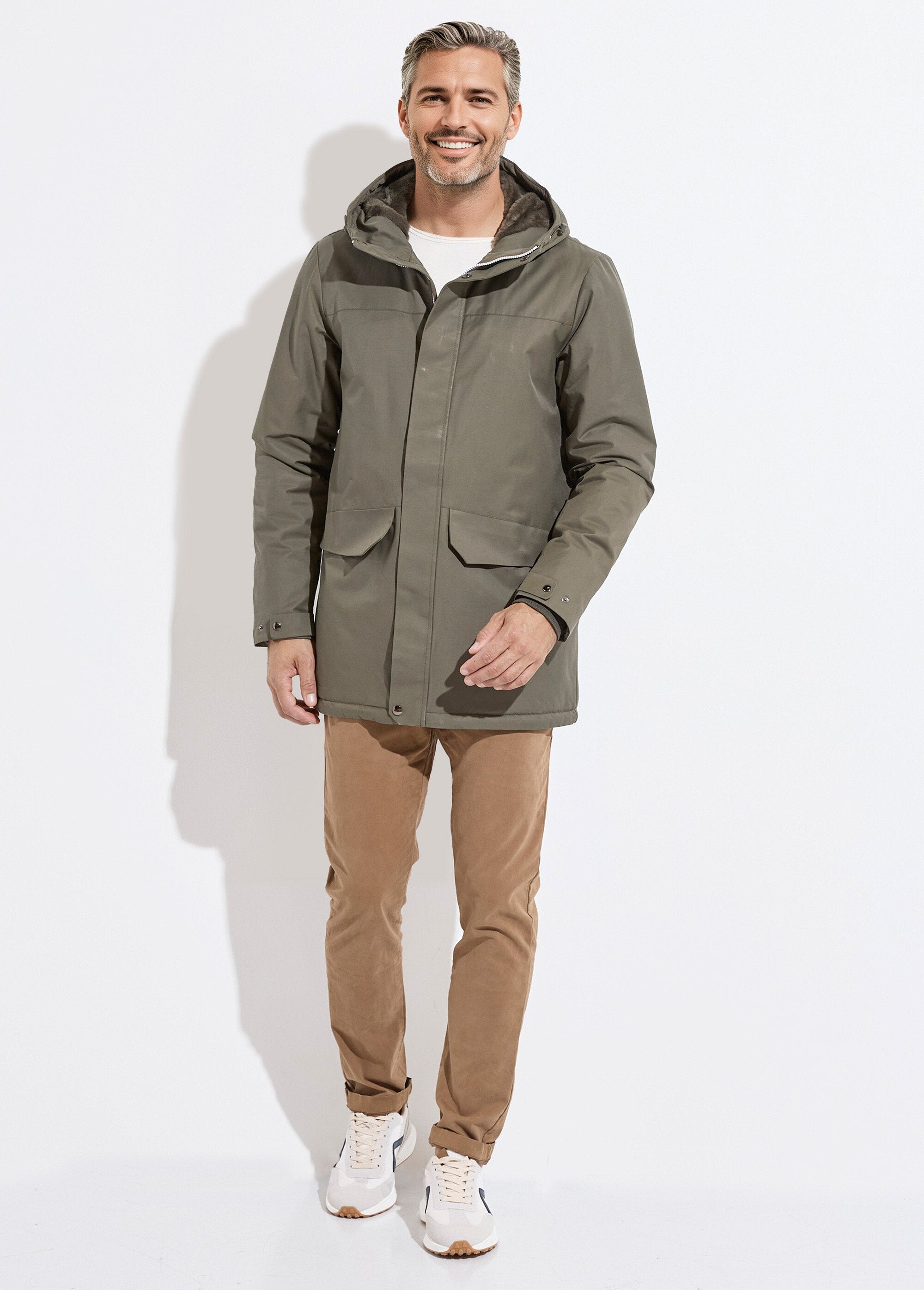 Parka_met_capuchon_en_bontvoering_Kaki_SF1_slim