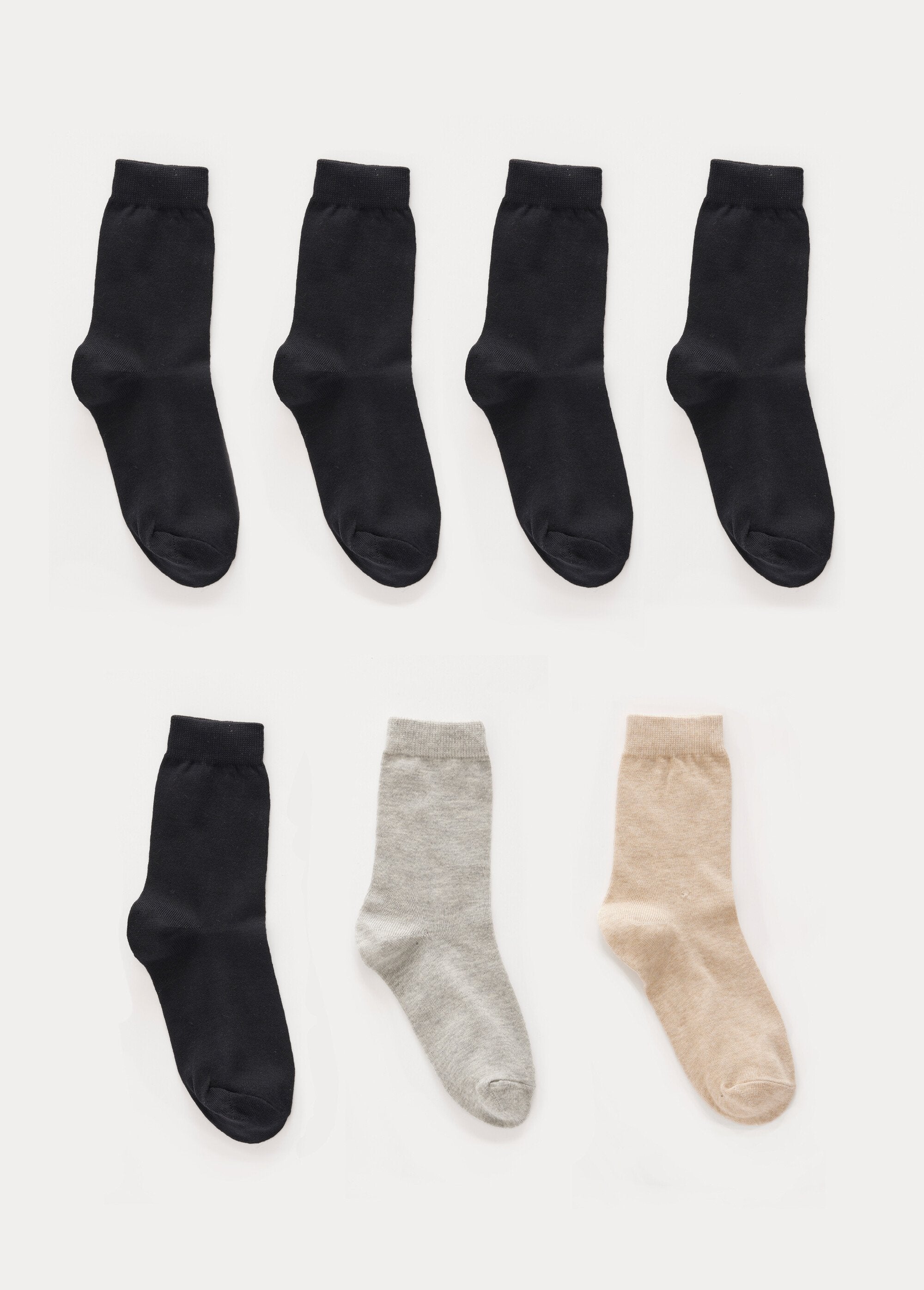 Assortiment_sokken,_pak_van_7_paar_Assortis_beige_lot7_LO1_slim