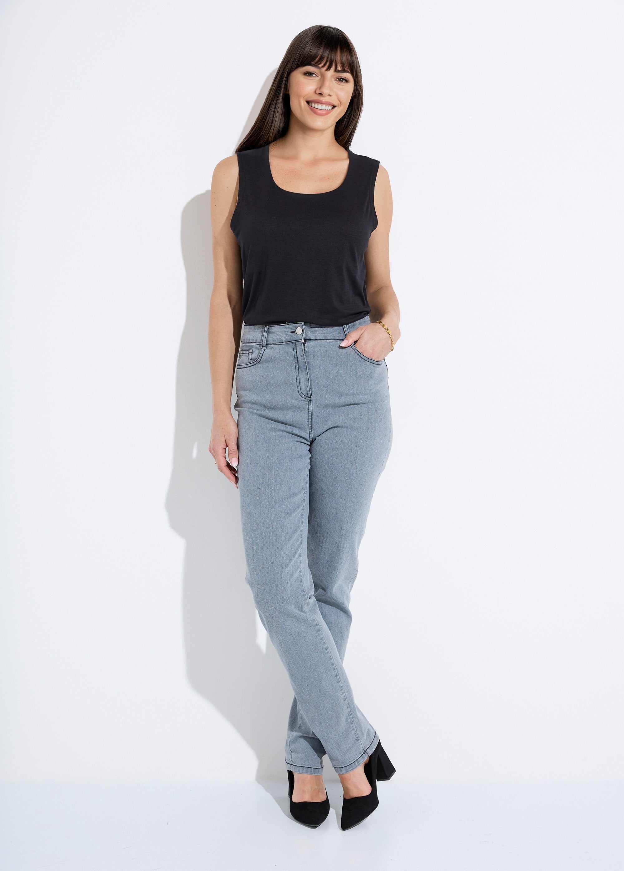 5-pocket_stretch_katoenen_jeans_met_tailleband_Gris_SF1_slim