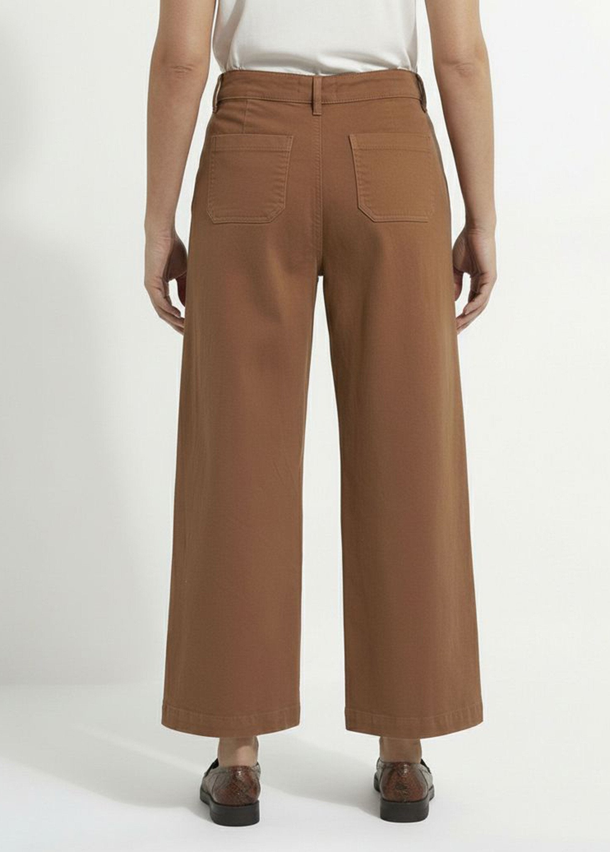 Wide_leg_7/8_denim_4_pocket_stretch_jeans_Noisette_DO1_slim