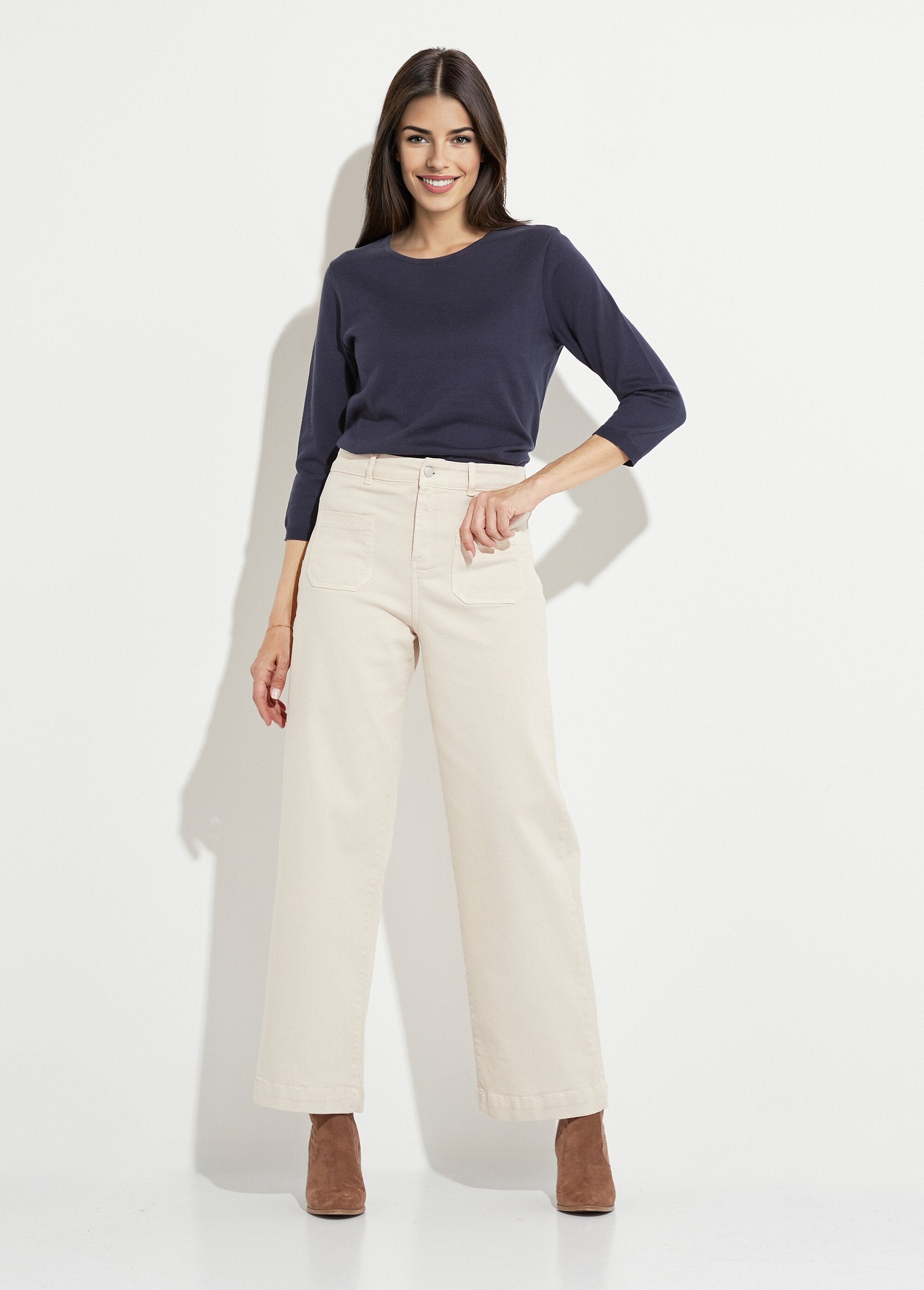 Extra_stretch_denim_jeans_met_wijde_pijpen_en_4_zakken_Ecru_SF1_slim