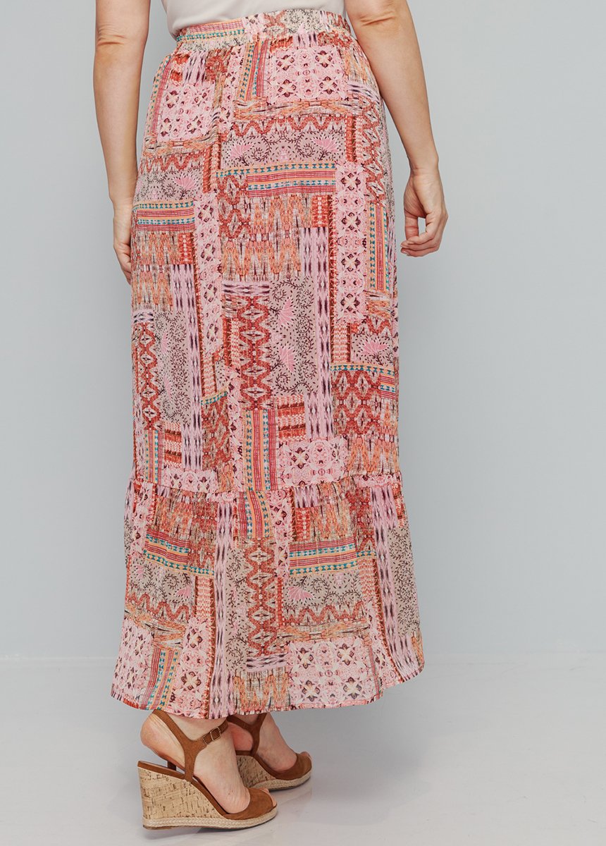 Bedrukte_lange_rok_met_ruches_Imprime_rose_DO1_slim