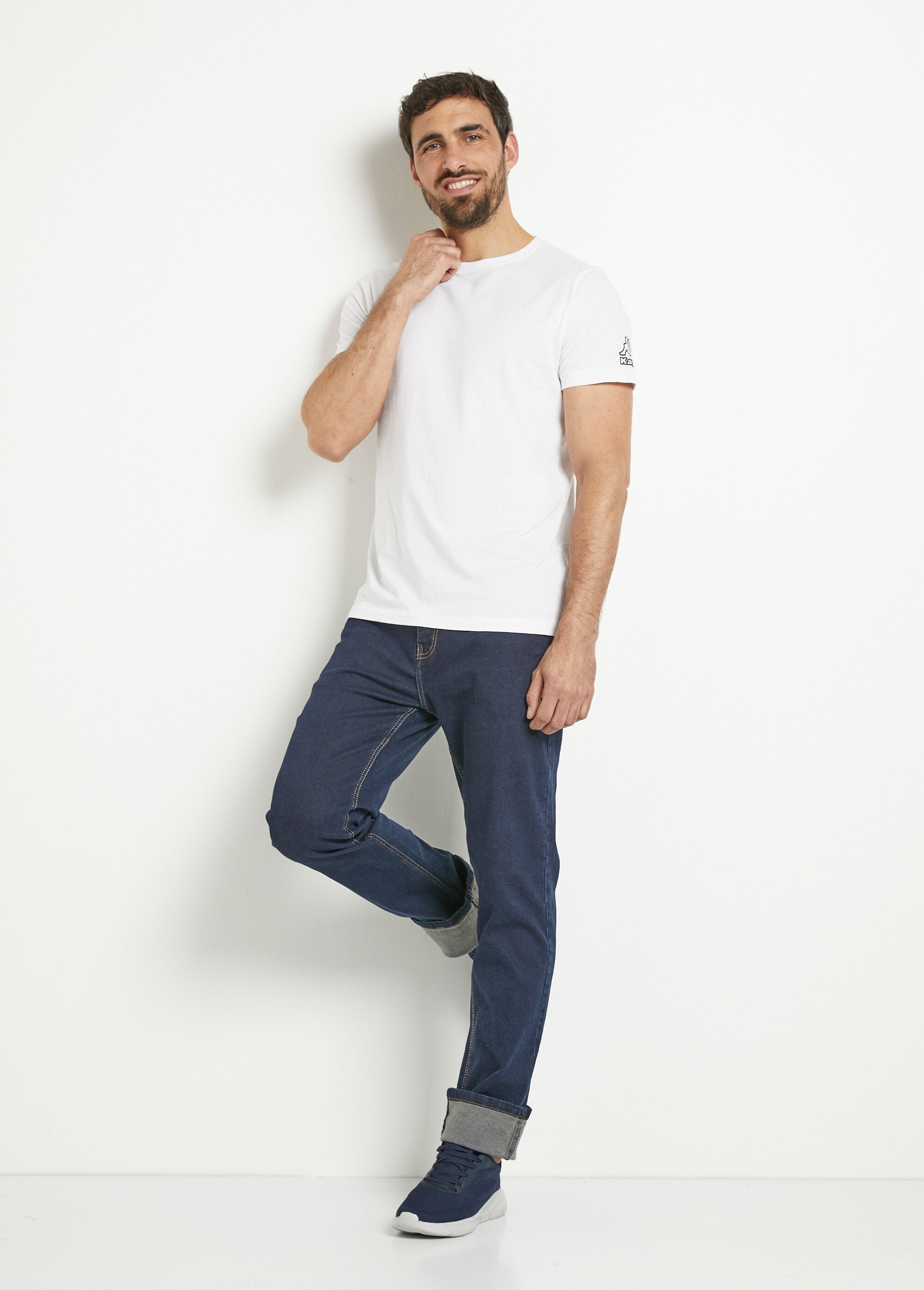 Kappa®_-_Set_van_2_T-shirts_met_logo_en_ronde_kraag_Blanc_lot_2_SF1_slim