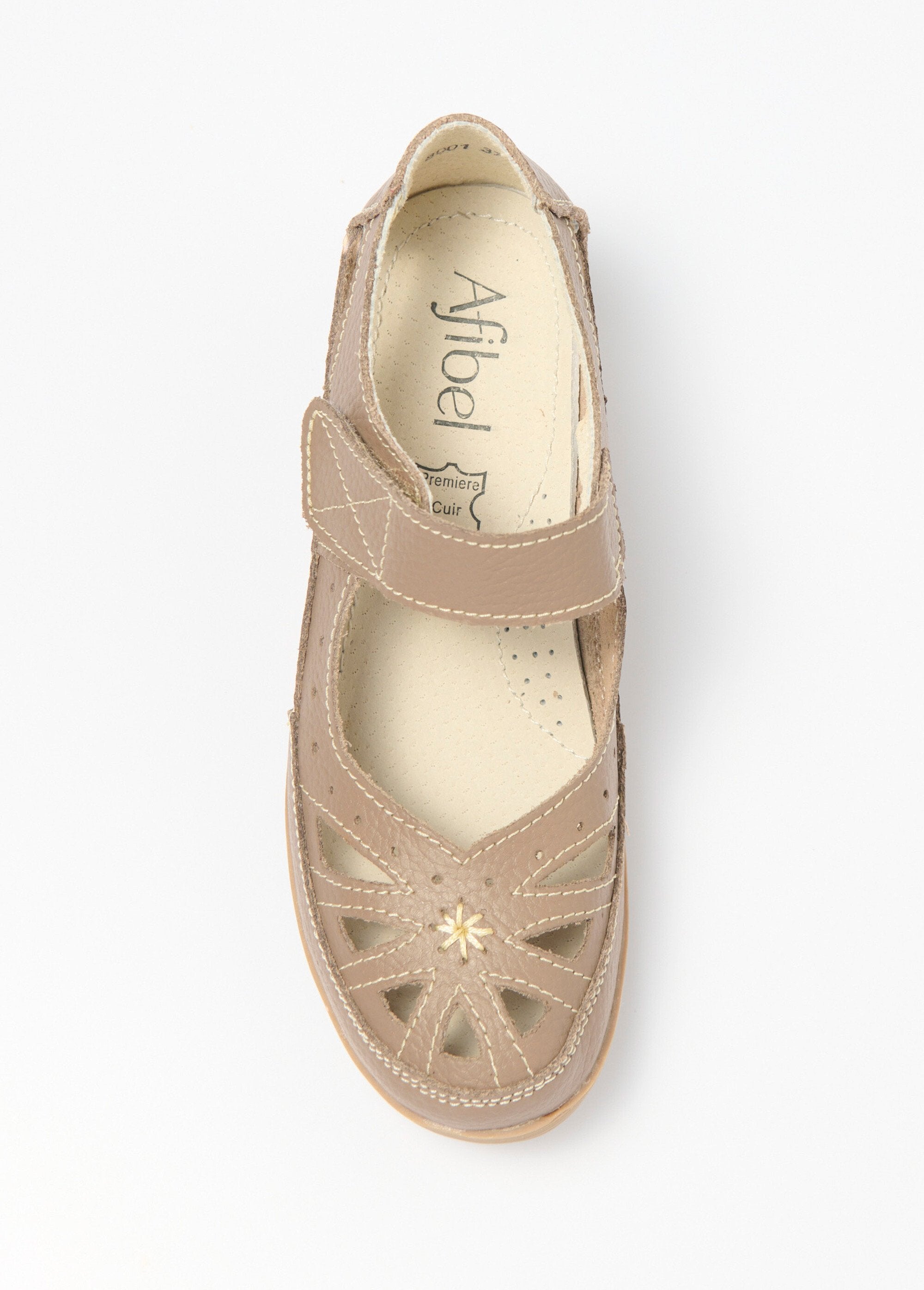 La_Bottine_Souriante®_-_Comfort_wijdte_klittenband_sandalen_Taupe_OV1_slim