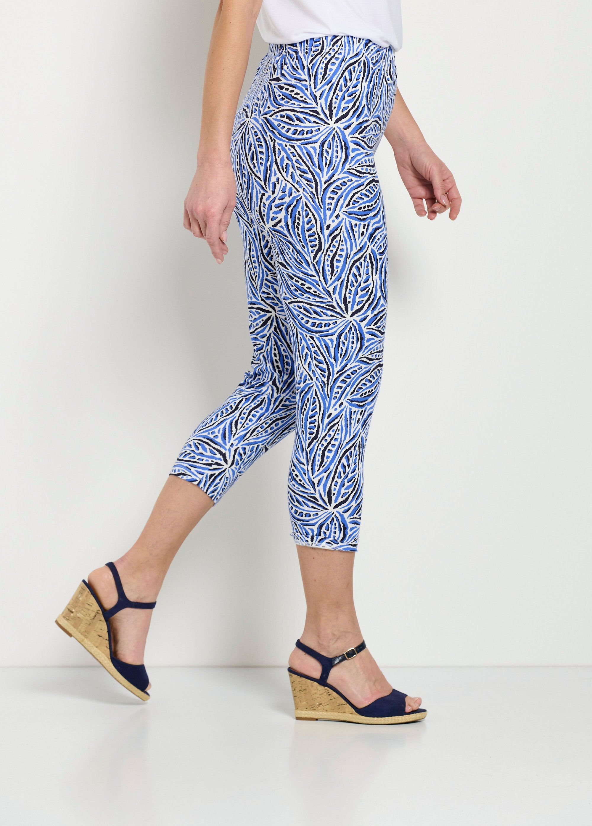 Korte_katoenen_legging_met_elastische_tailleband_Imprime_bleu_DR1_slim
