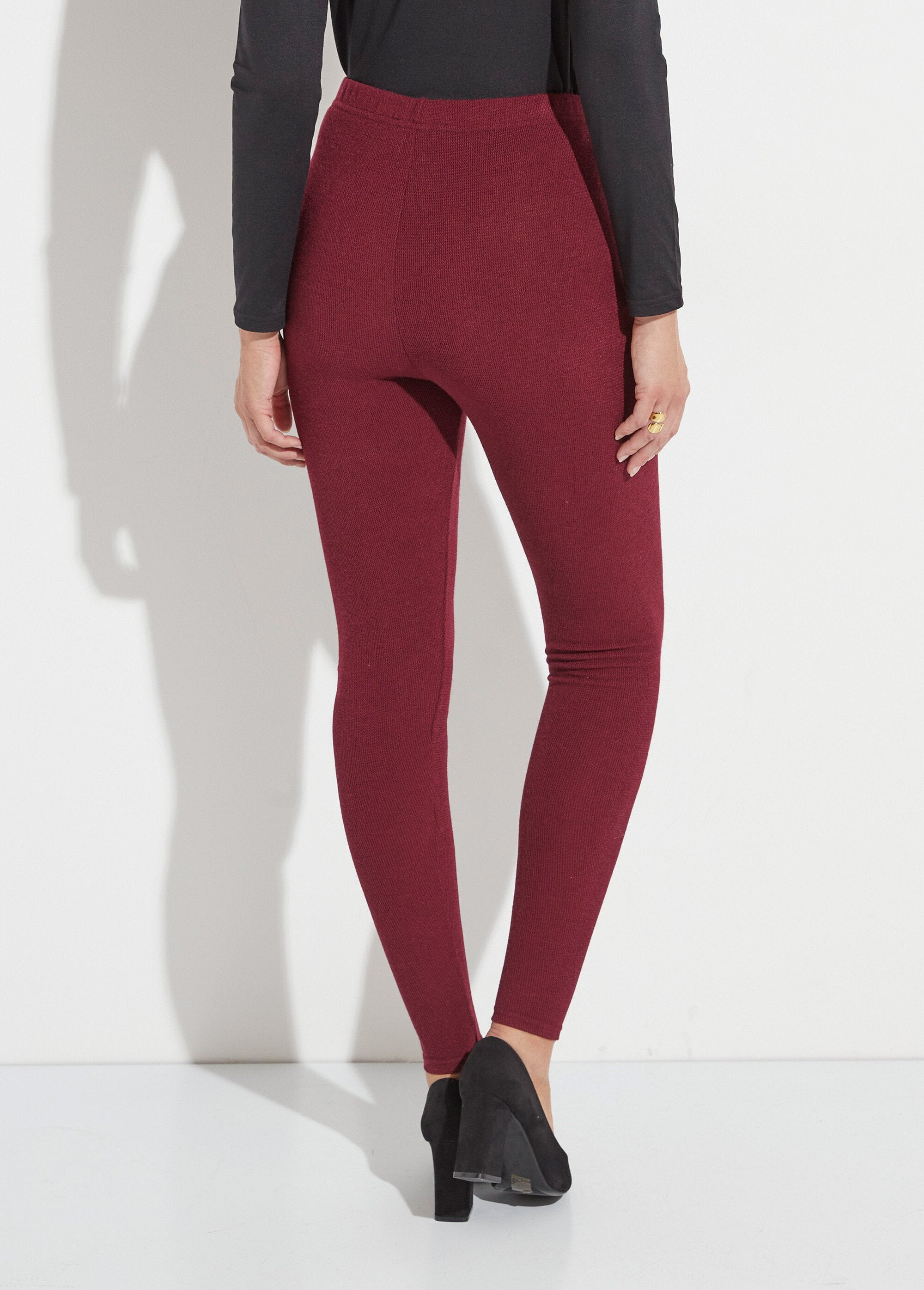 Lange_legging_met_elastische_tailleband,_warm_breisel_Bordeaux_DO1_slim