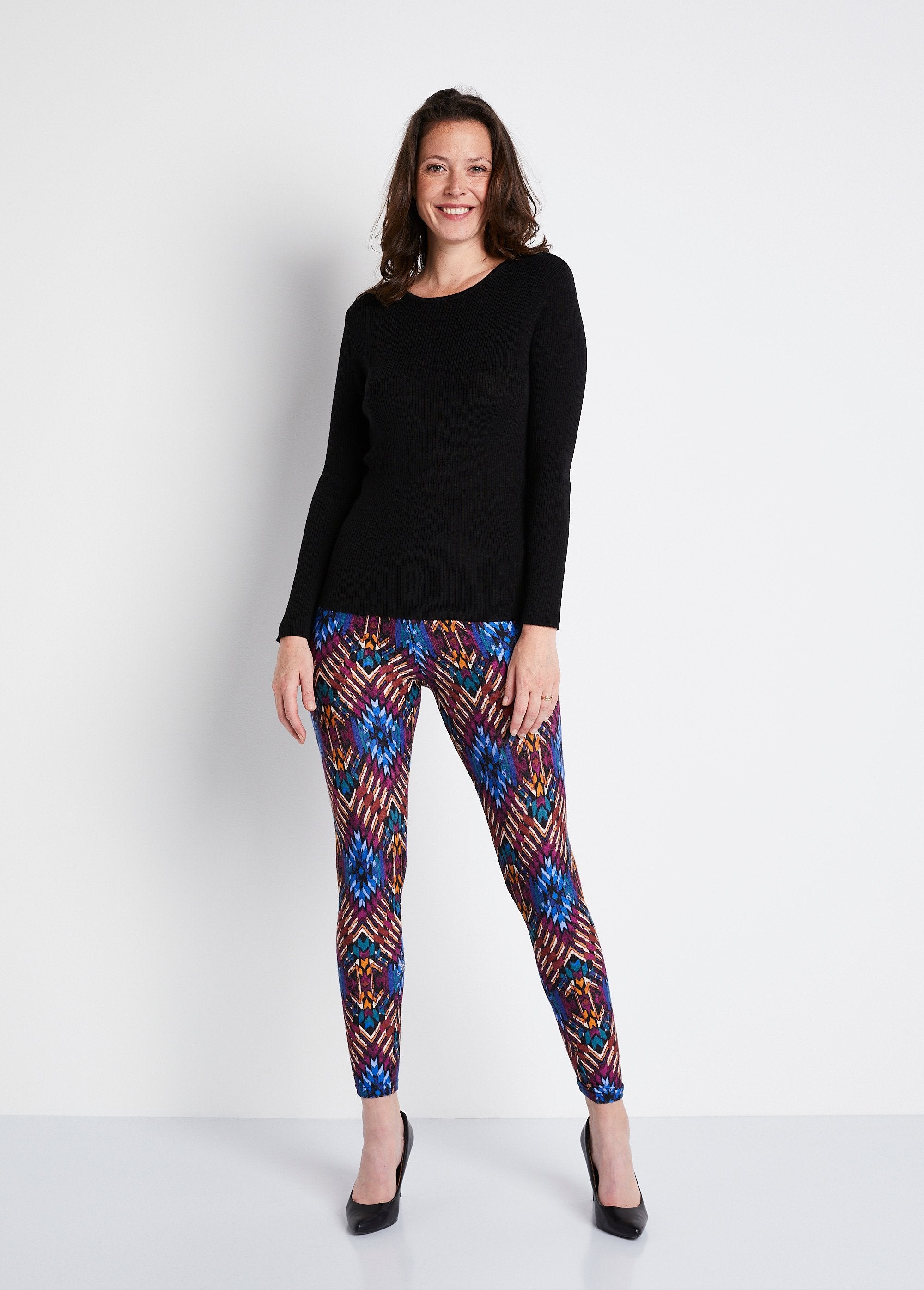 Lange_effen_legging_of_legging_met_print_Bleu_et_cassis_SF1_slim