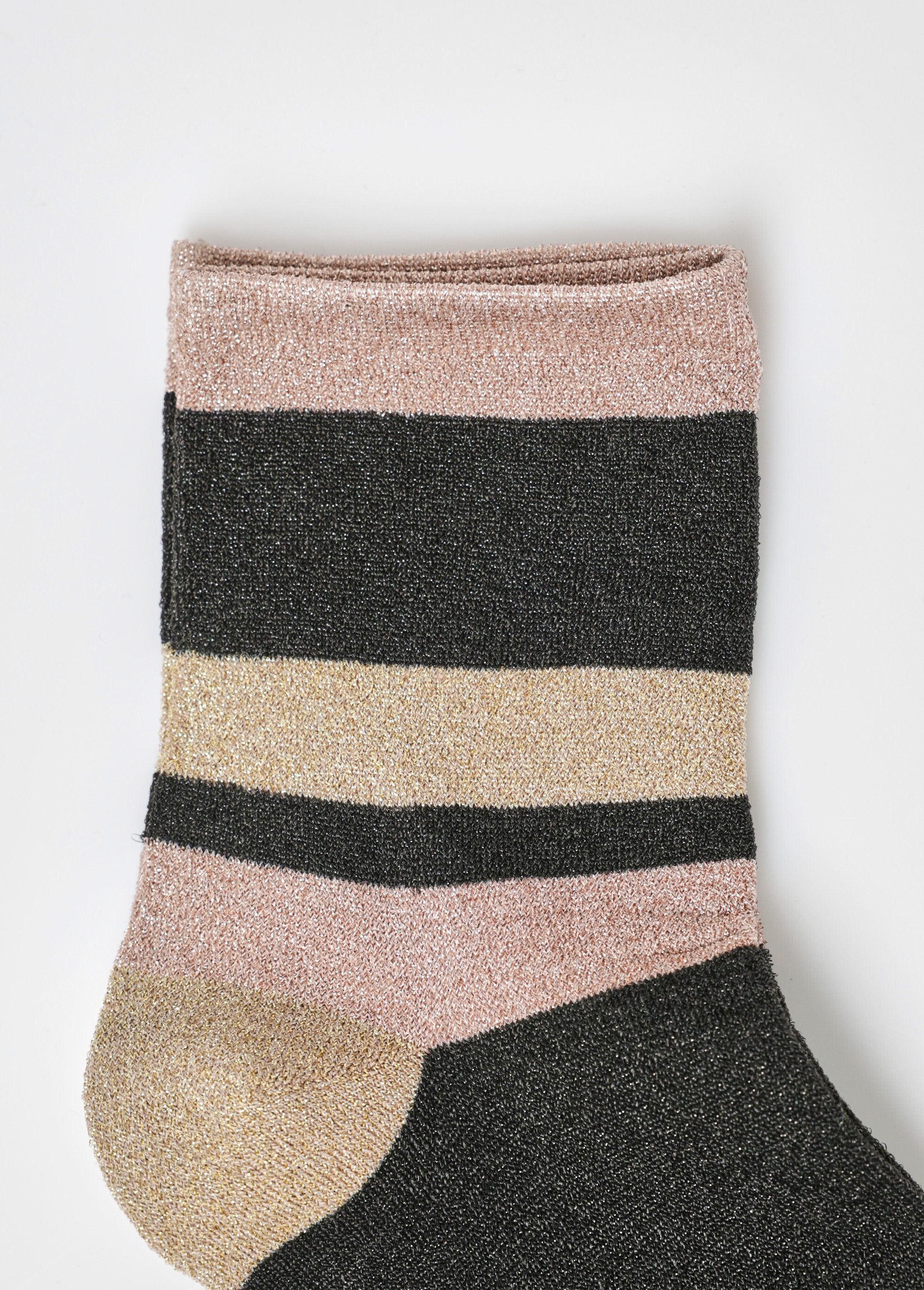 Set_van_2_lijnsokken,_metallic_Noir_DE2_slim