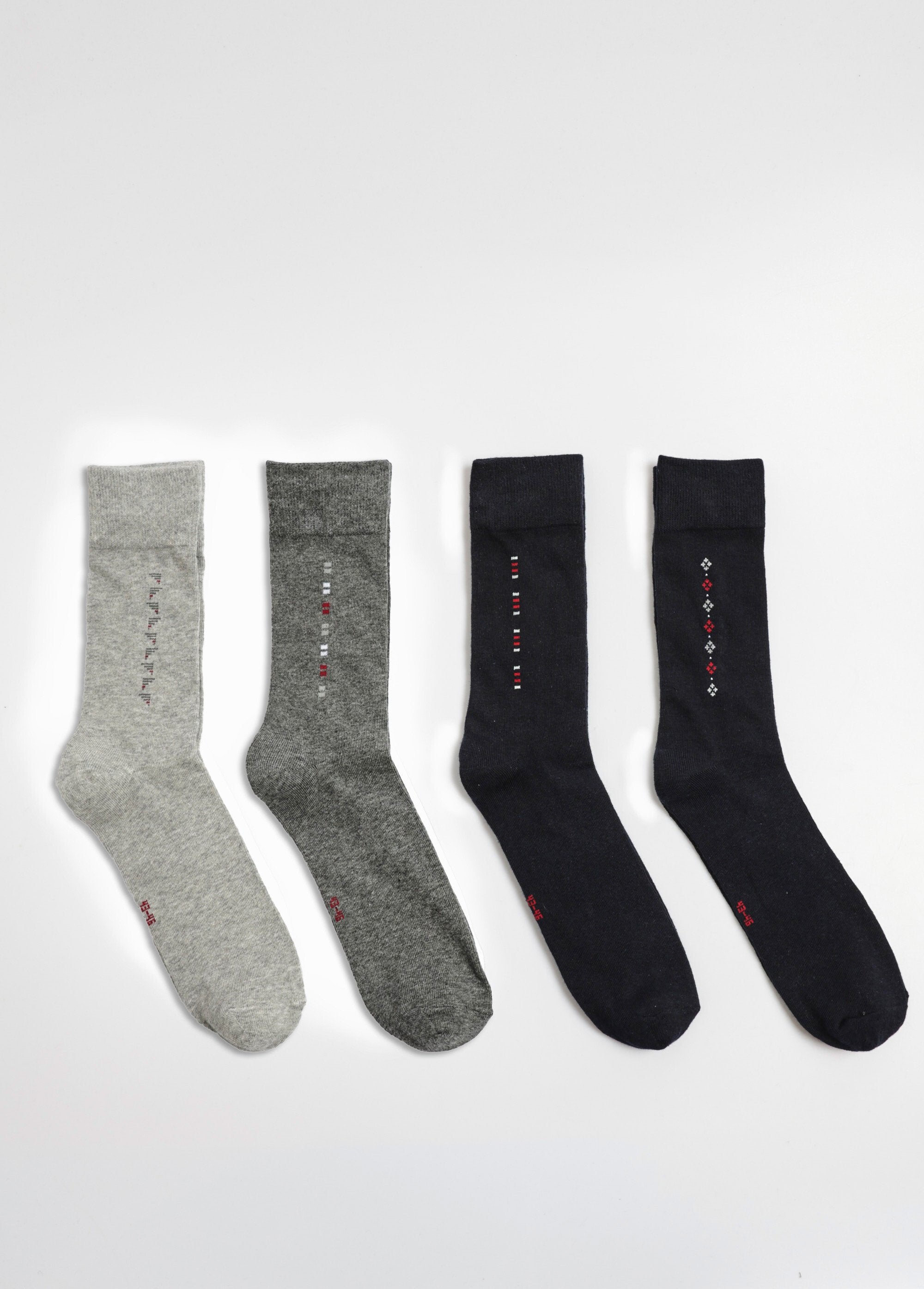 Set_van_4_kleine_gedessineerde_sokken,_licht_Assortis_bleu_DE1_slim