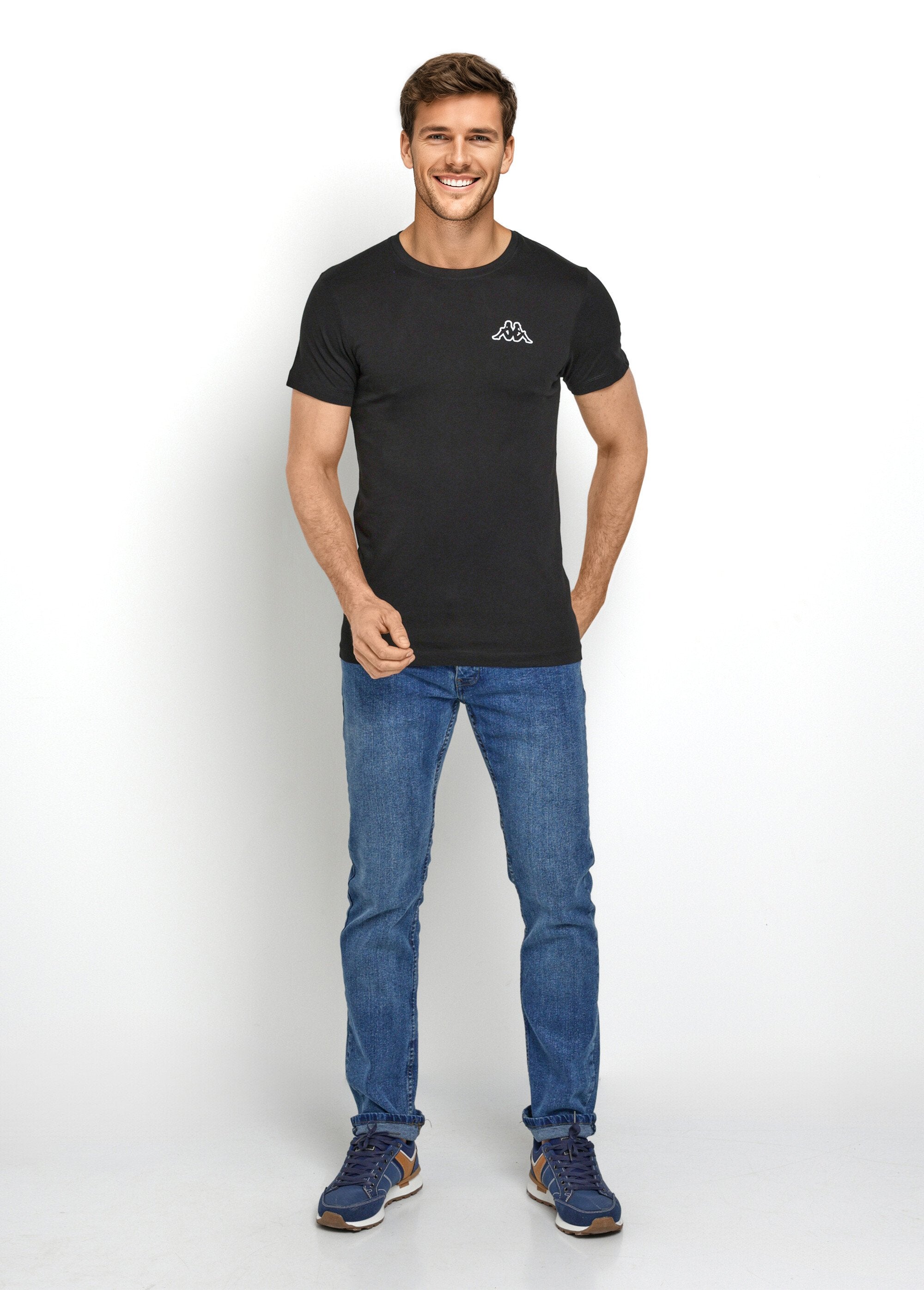 T-shirt_met_korte_mouwen_en_ronde_hals_Noir_SF1_slim