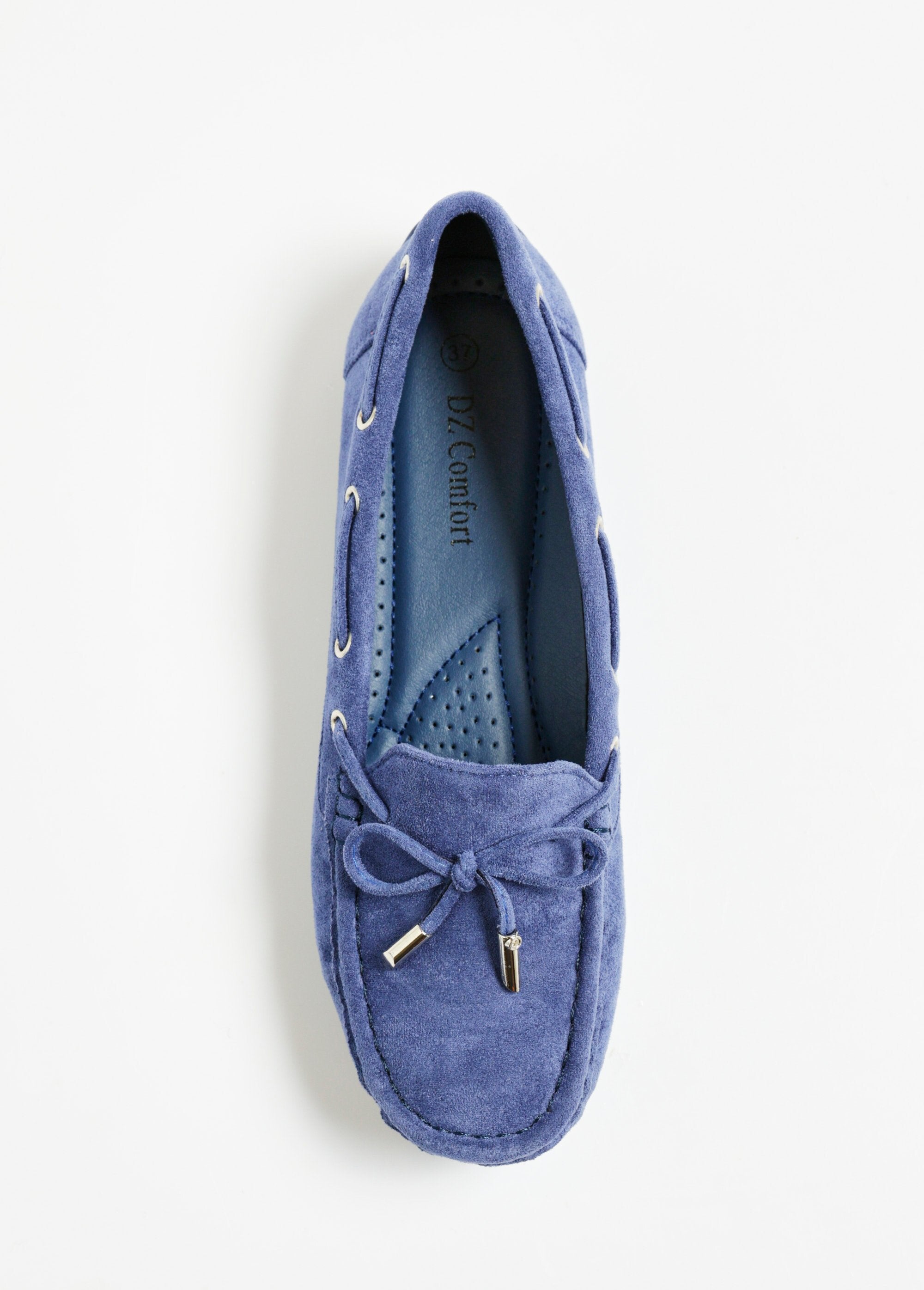 Chique_suède_loafers_met_strik_Bleu_OV1_slim