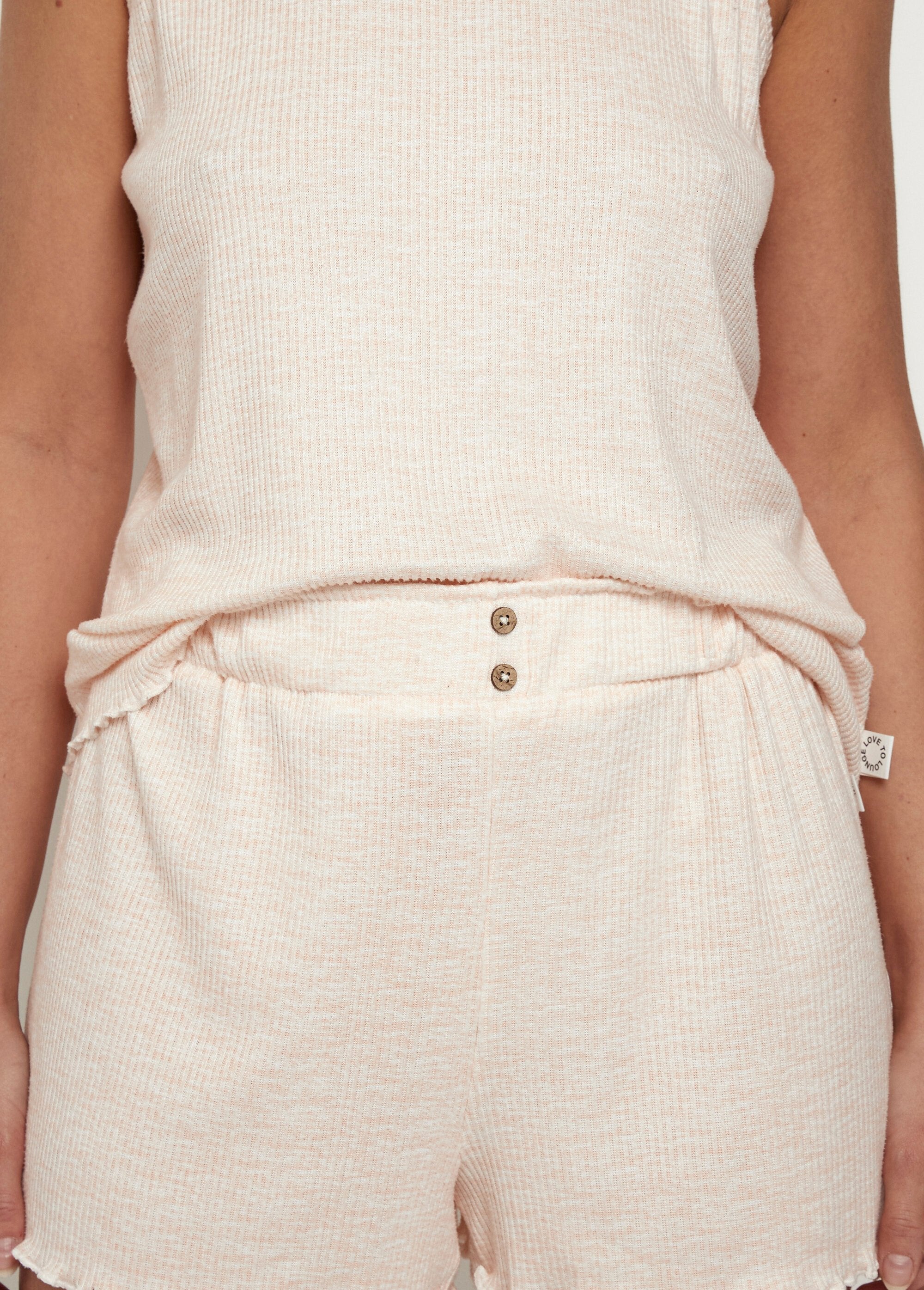 Pyjamatop_en_-short,_fijne_ribboord_Rose_DE1_slim