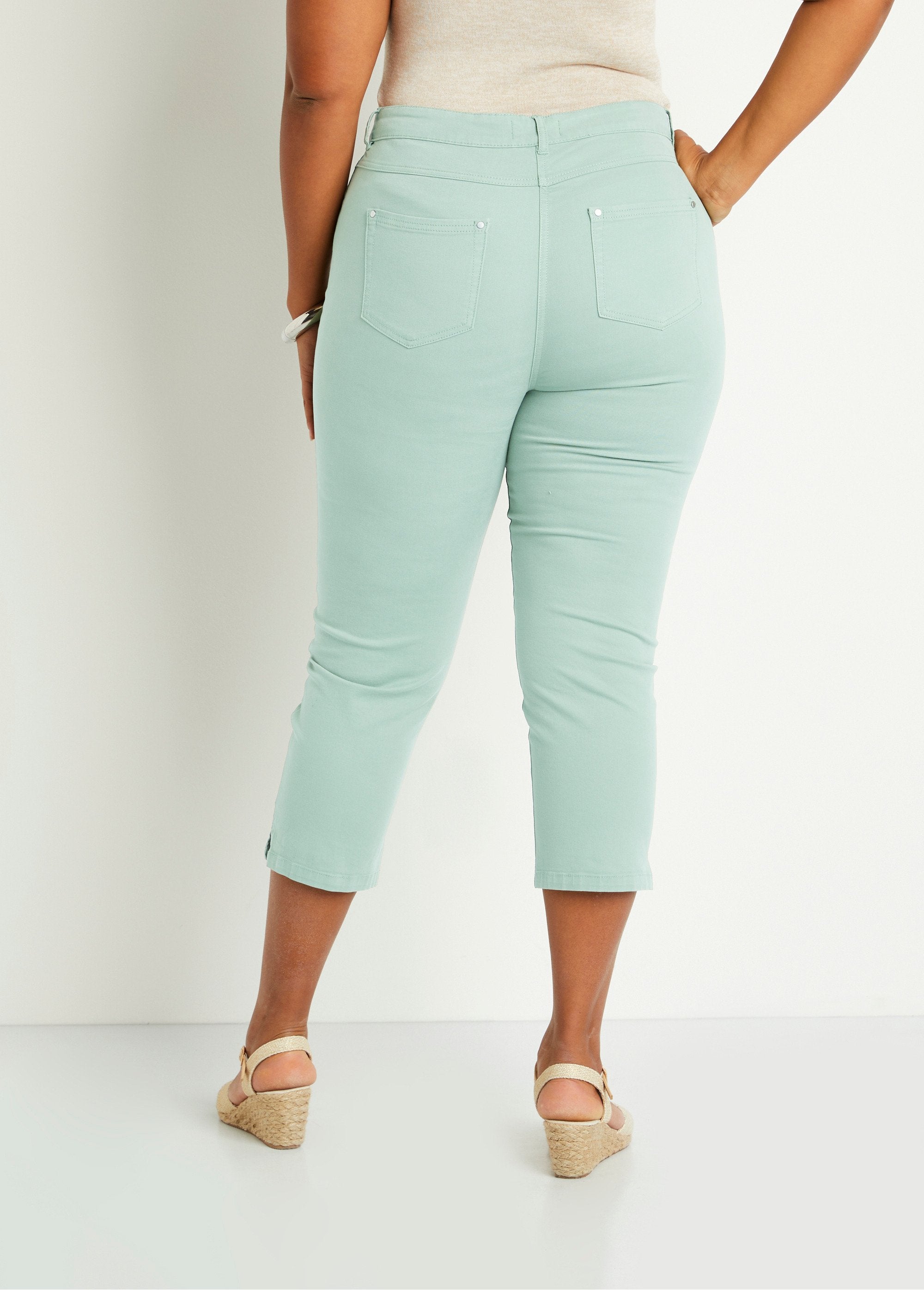 Broek_met_elastische_tailleband_5_zakken_Vert_d'eau_DO1_curvy