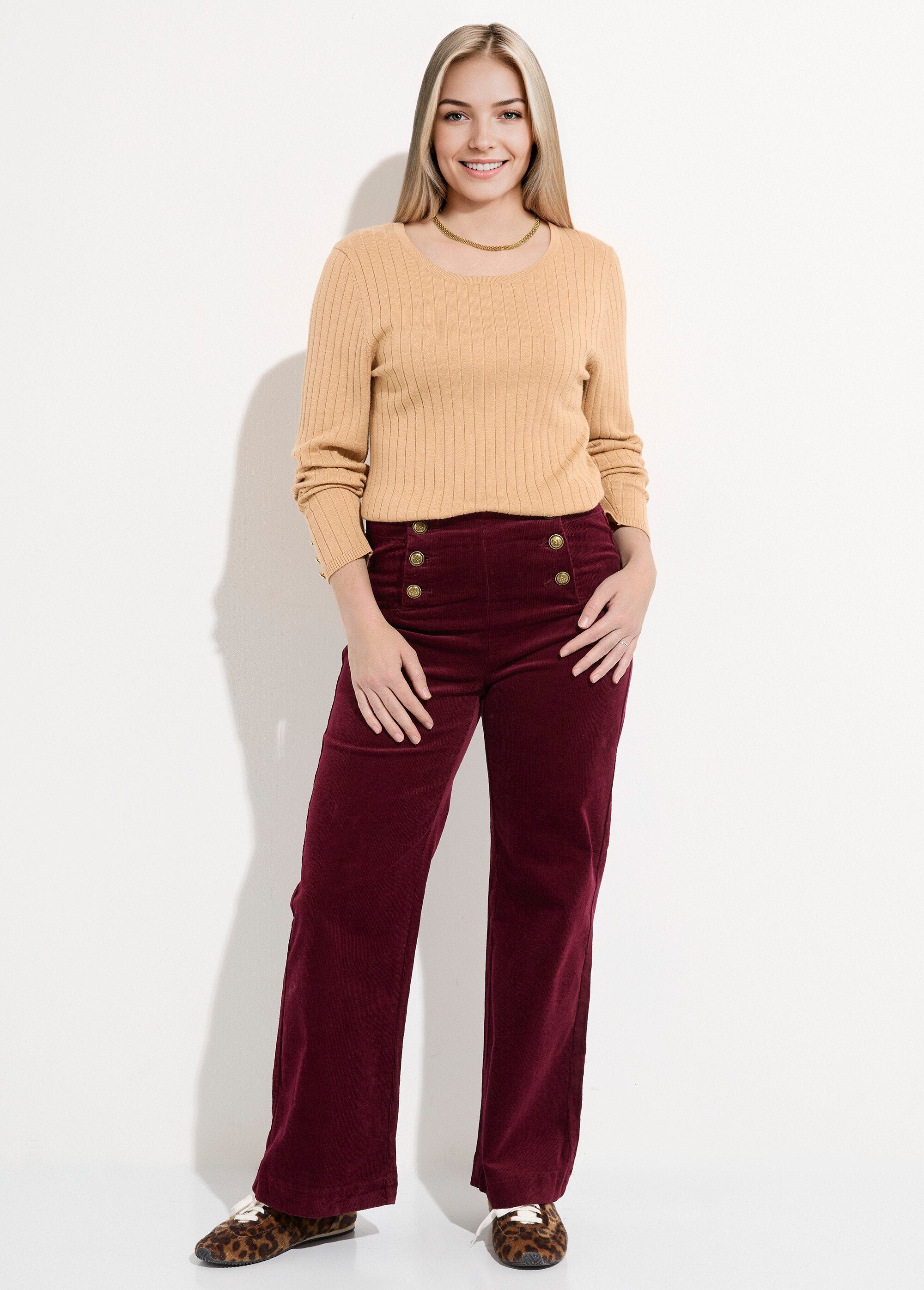 Fluwelen_flare_broek_Bordeaux_SF1_slim