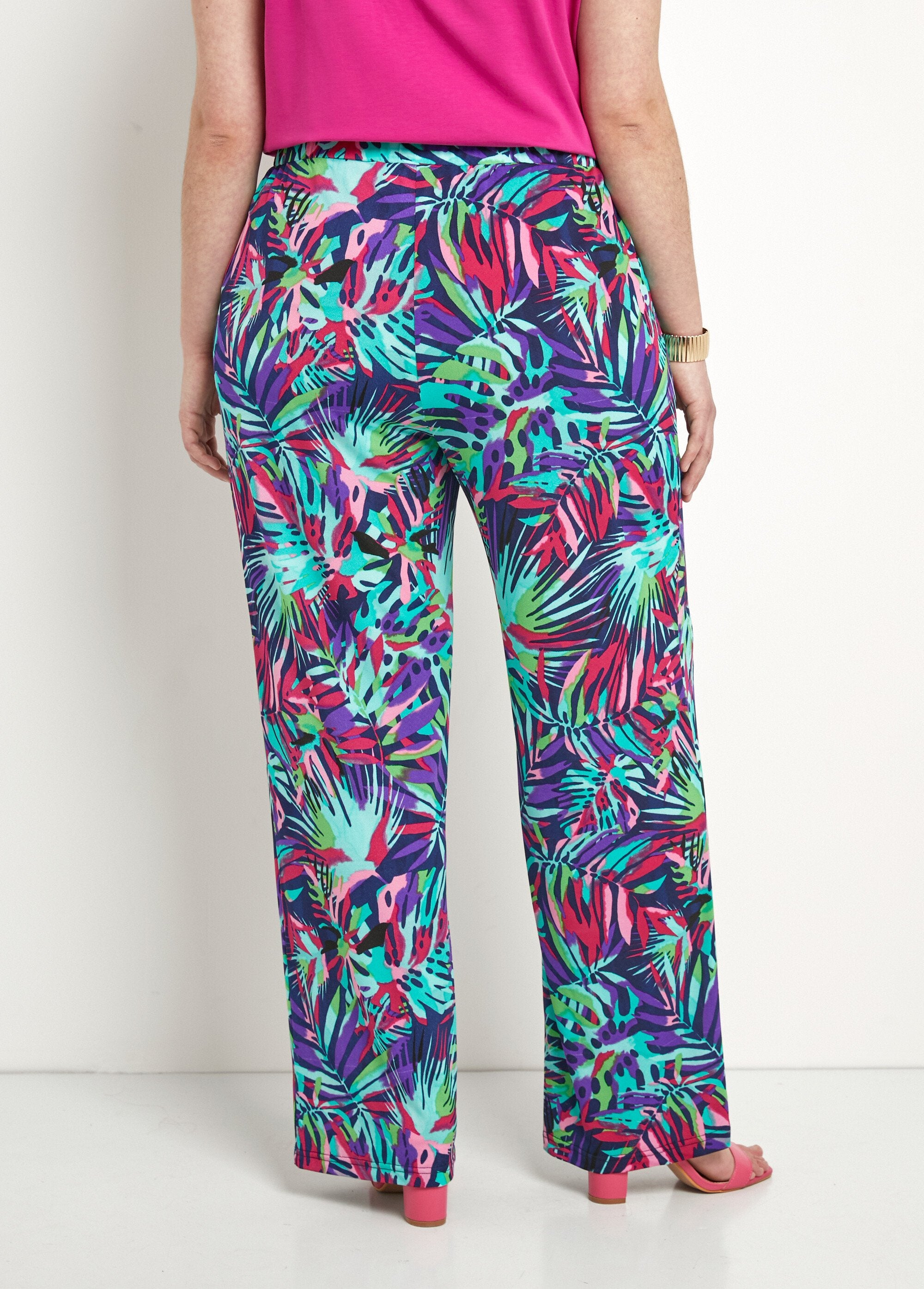 Losvallende_broek_met_bedrukte_elastische_tailleband_Multicolore_DO1_curvy