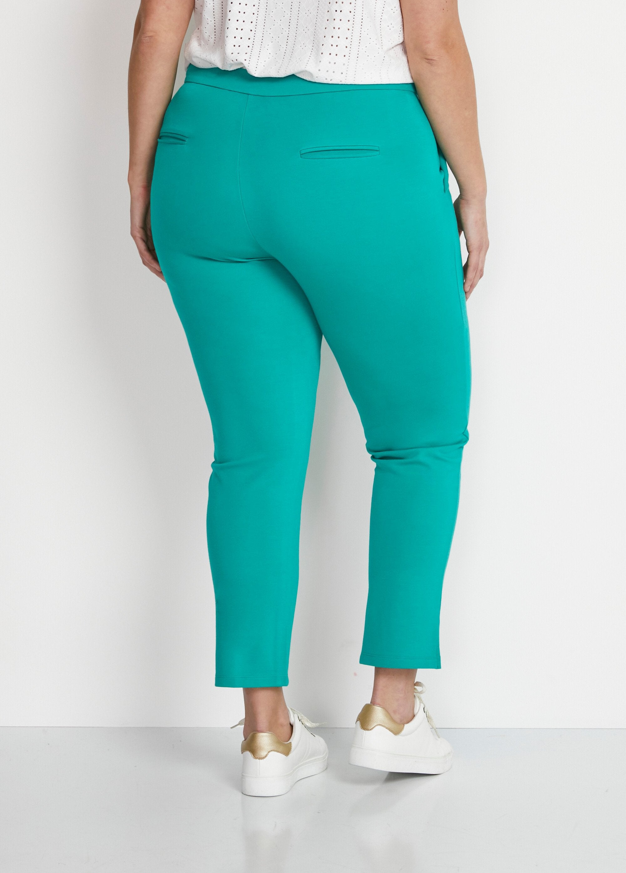 Pantalon_droit_7/8ème_maille_milano_Vert_DO1_curvy
