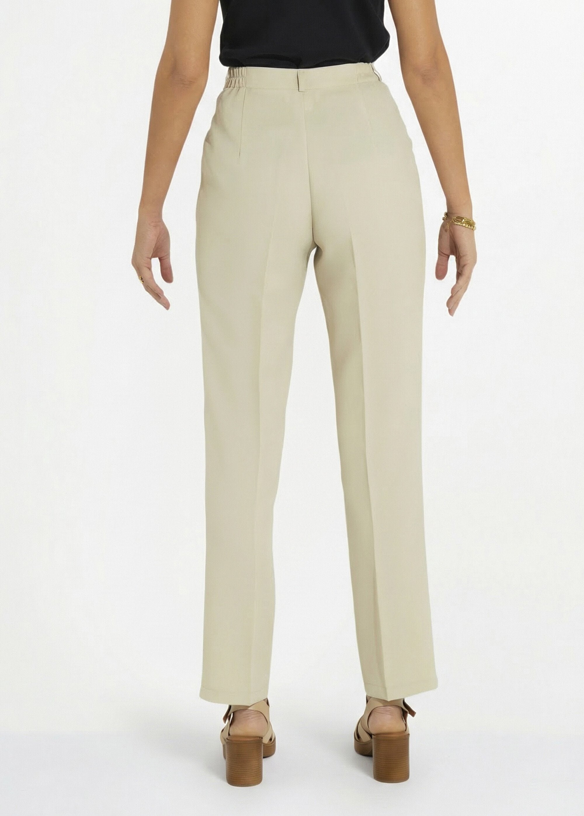 Effen_broek_met_rechte_pijpen_en_semi-elastische_tailleband_Zand_DO1_slim