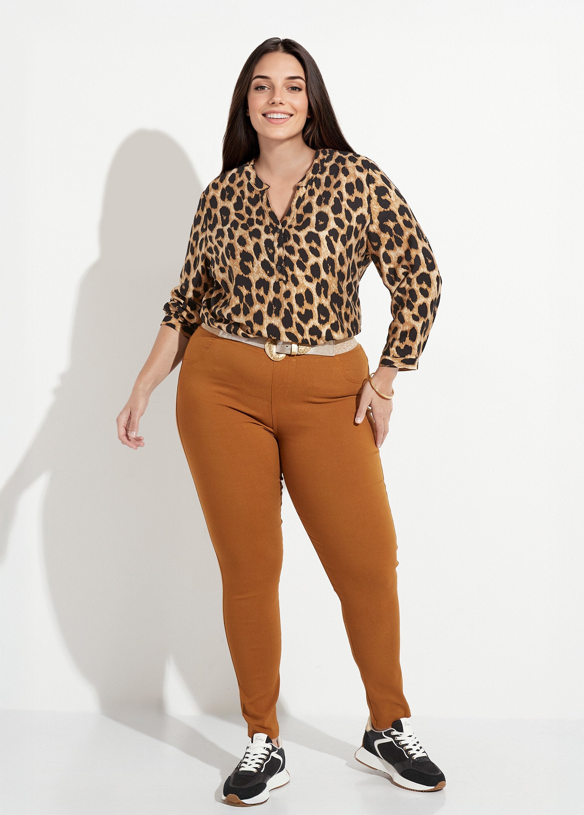 Pantalon_extensible_taille_élastiquée_Camel_SF1_curvy