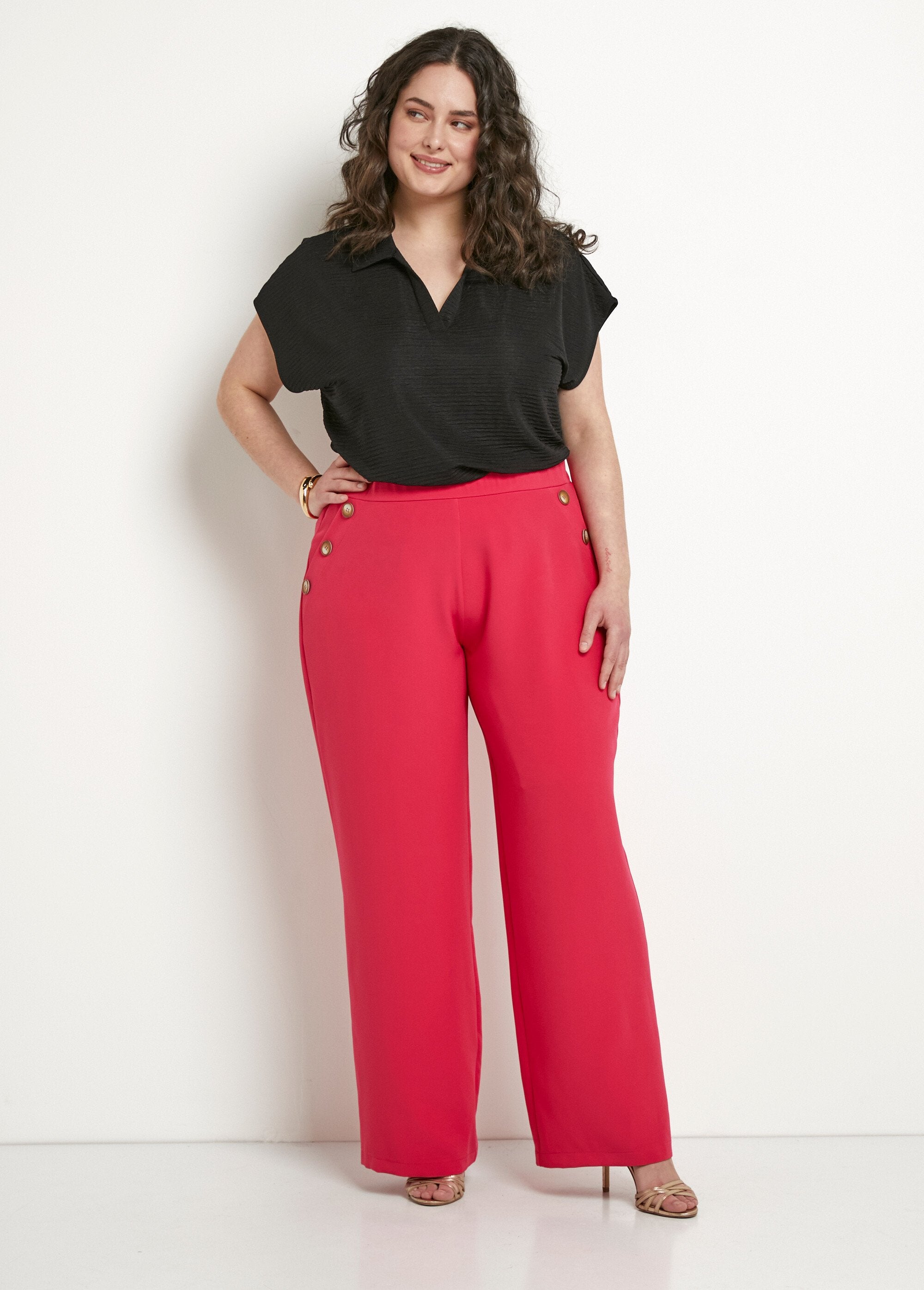 Effen_broek_met_wijde_pijpen_en_semi-elastische_tailleband_Fuchsia_SF1_curvy