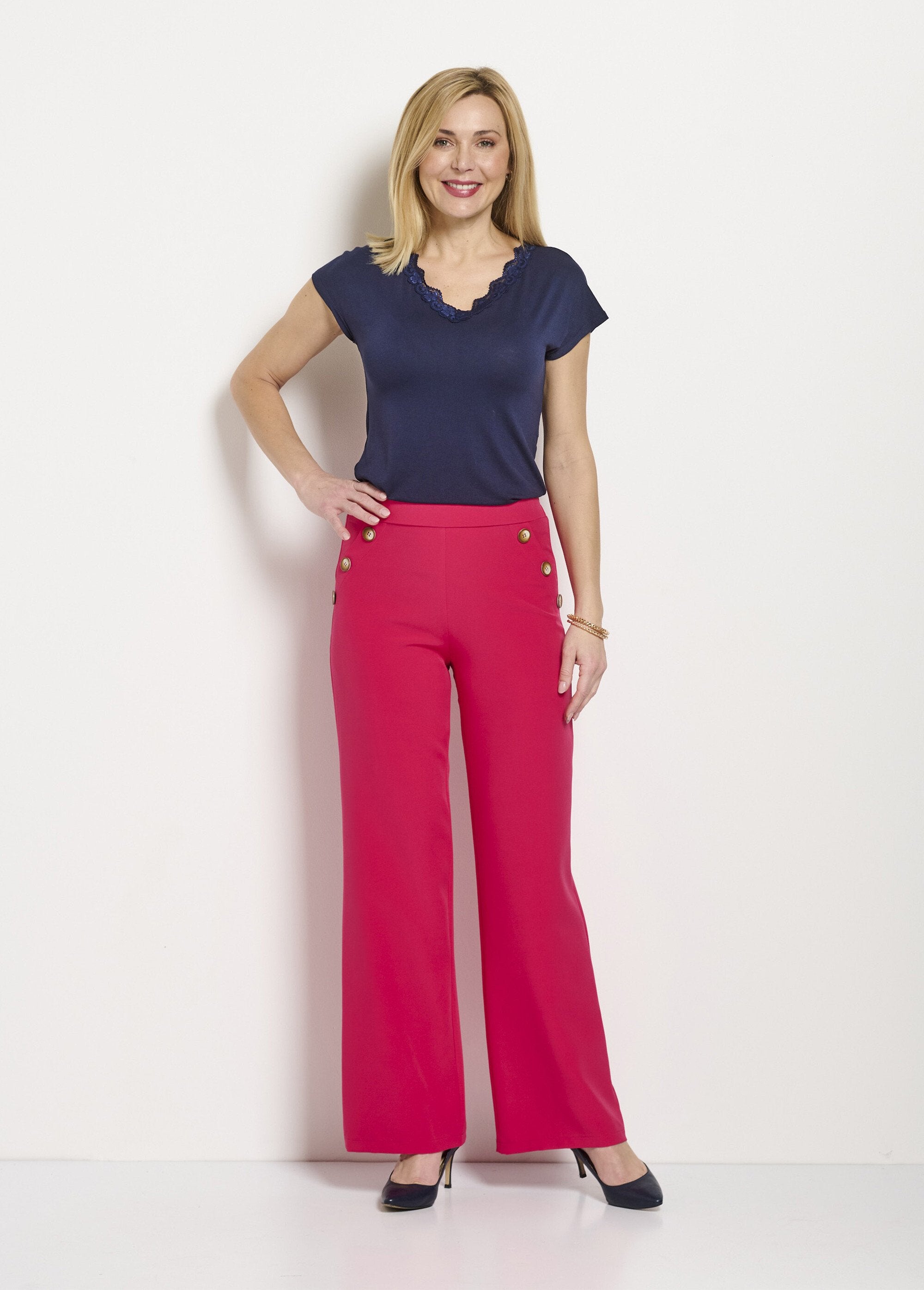 Effen_broek_met_wijde_pijpen_en_semi-elastische_tailleband_Fuchsia_SF1_slim