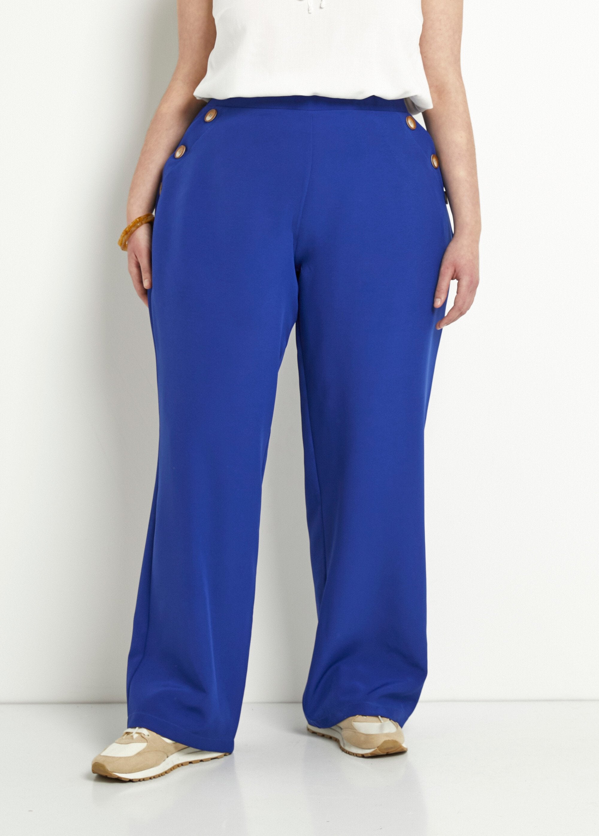 Effen_broek_met_wijde_pijpen_en_semi-elastische_tailleband_Bleu_FA1_curvy