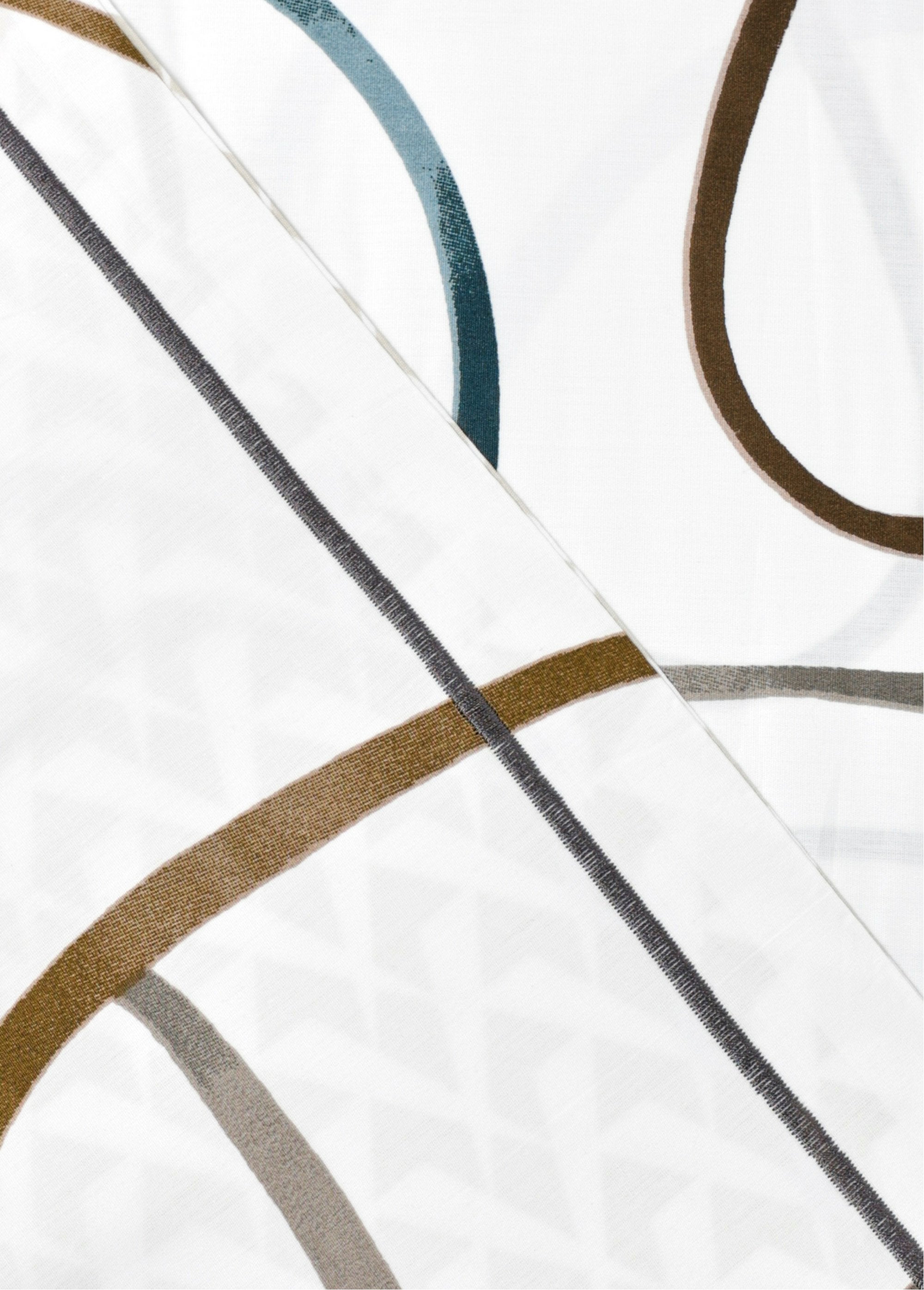 4-delige_perkal_beddengoedset_met_onderlaken,_lijnen_Imprime_blanc_DO1_slim