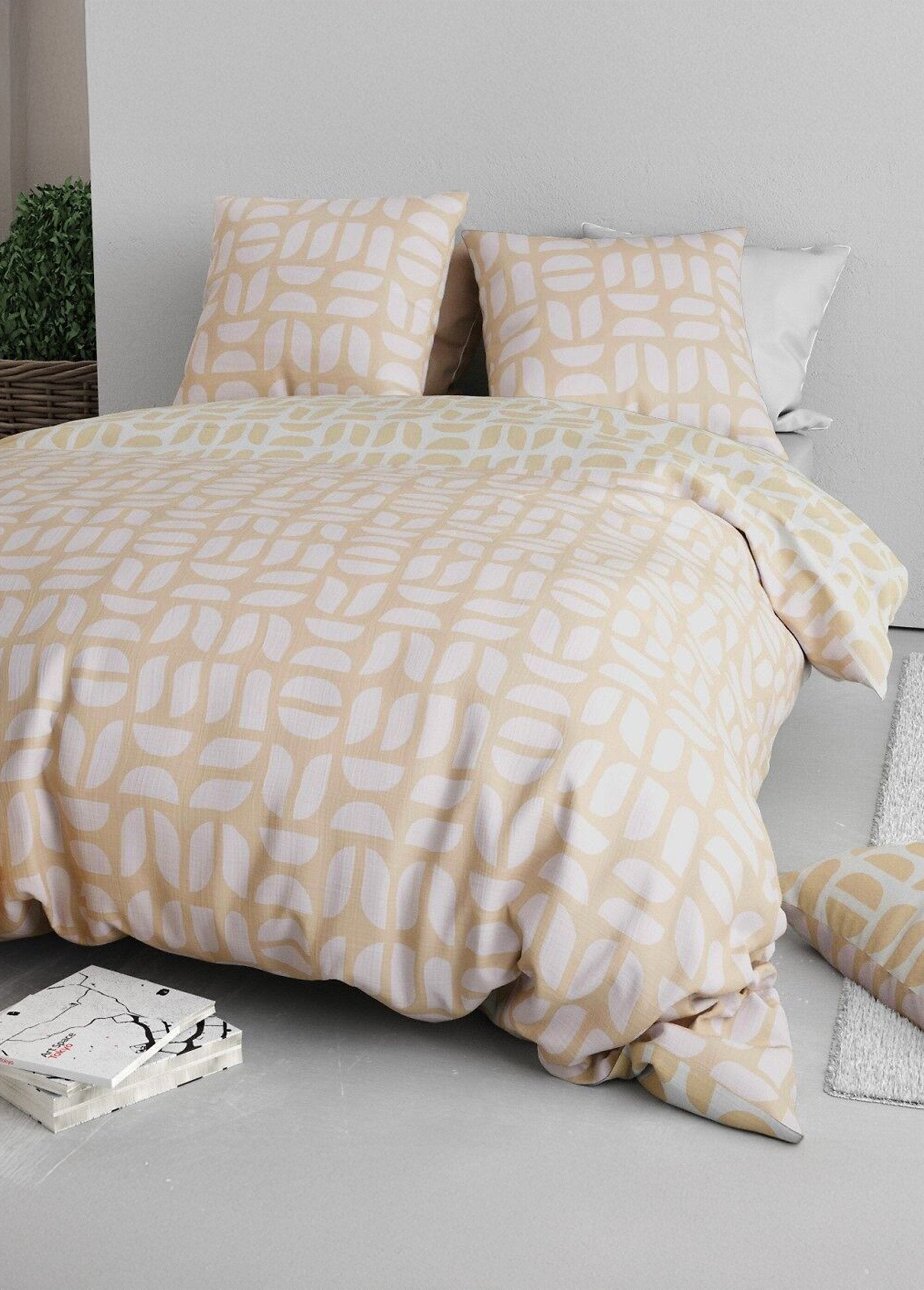 Parure_de_lit_polycoton_2_pers,_Romy_Blanc_et_beige_DE1_slim