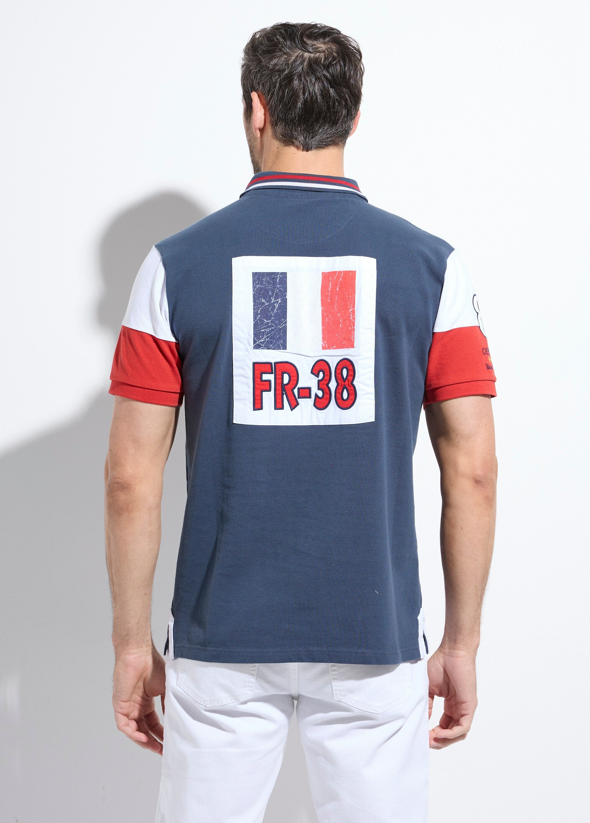 Driekleurig_poloshirt_met_chique_sportswear-details_Marine_DO1_slim